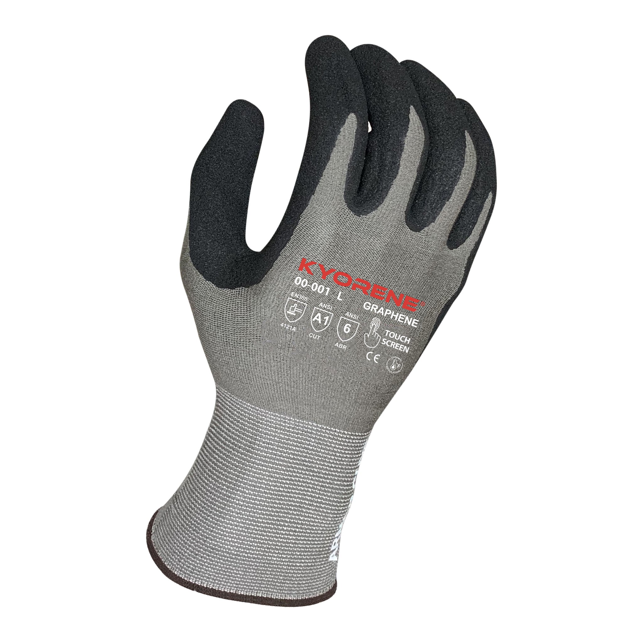 Armor Guys 00-001 Kyorene General Purpose Work Gloves Gray, Box of 12 Pairs, Main Image