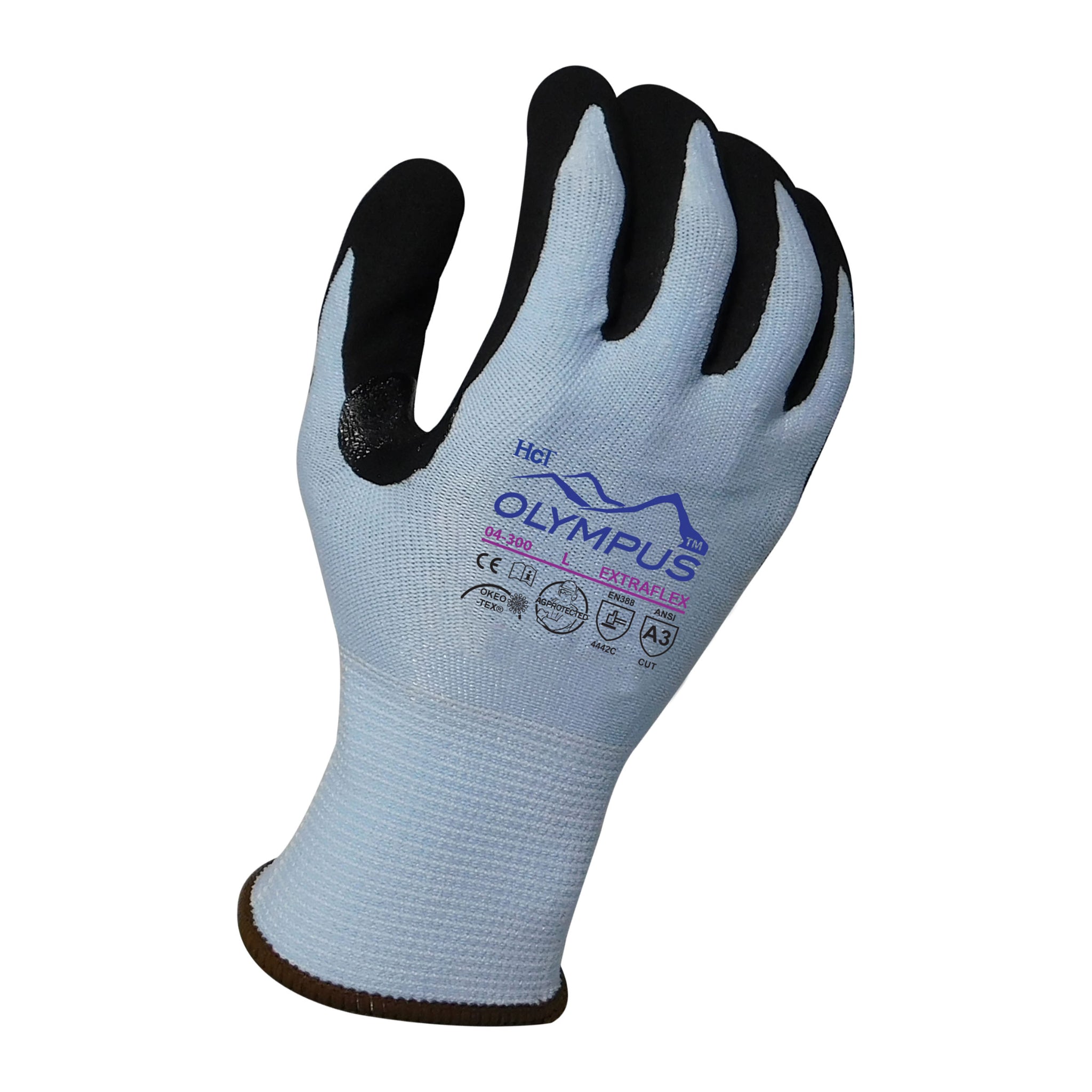 Armor Guys 04-300 Olympus ExtraFlex Work Glove, Blue, Pair of 12, Main Image