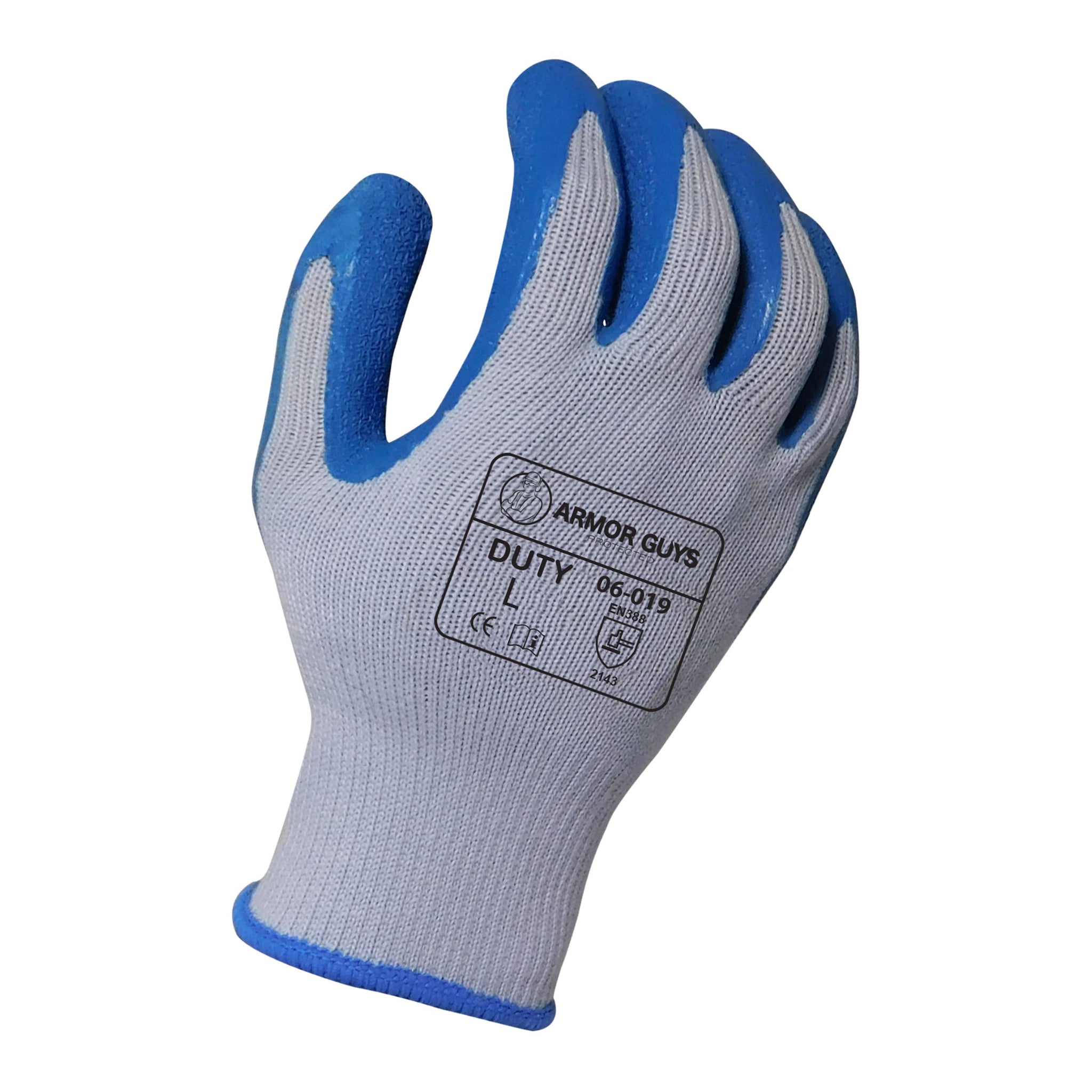 Armor Guys Duty Work Glove Blue Color - 12 Pairs, Main Image