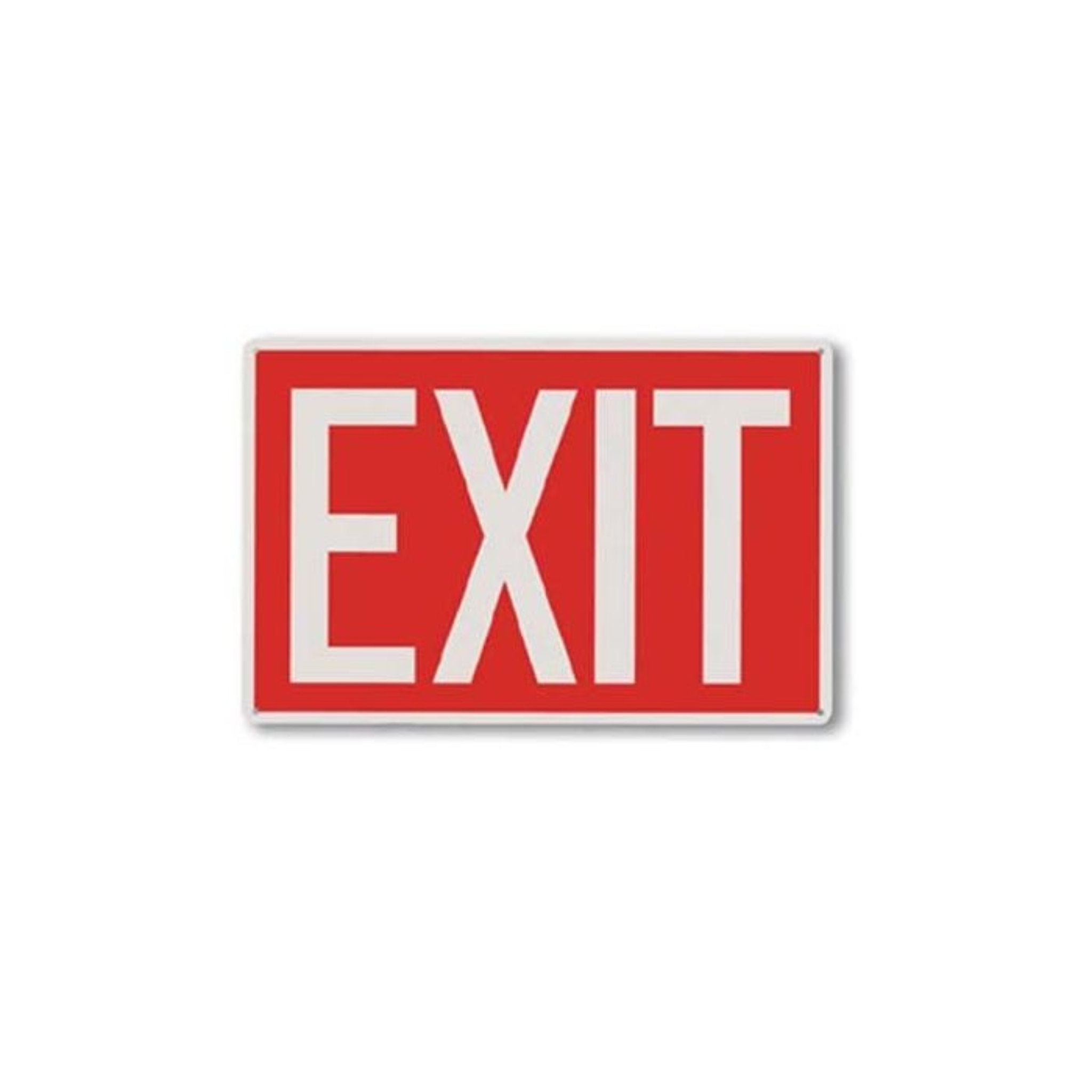 BROOKS EQUIPMENT A112 Aluminum Exit Sign, 1 Each, Main Image