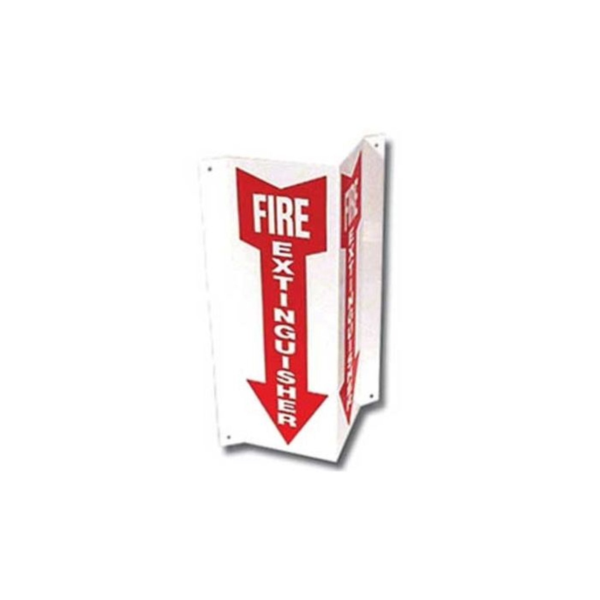 BROOKS EQUIPMENT PTD109 3-D Rigid Plastic Fire Extinguisher Arrow Sign, 4" x 18", 1 Each, Main Image