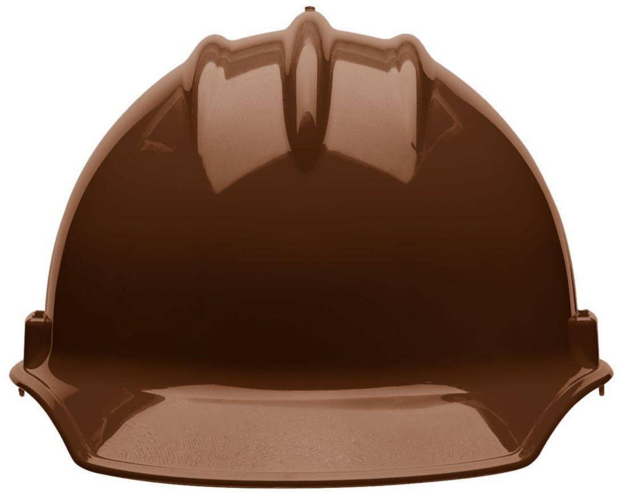 Bullard C30 30CBP 6pt Pinlock Classic Cap Style Hard Hat, Chocolate Brown, 1 Each, Front View