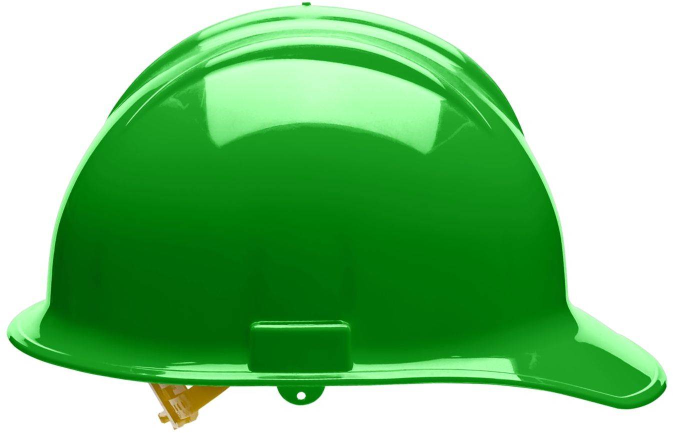 Bullard C30 30HGP 6pt Pinlock Classic Cap Style Hard Hat, Hi-Viz Green, 1 Each, Right Side View