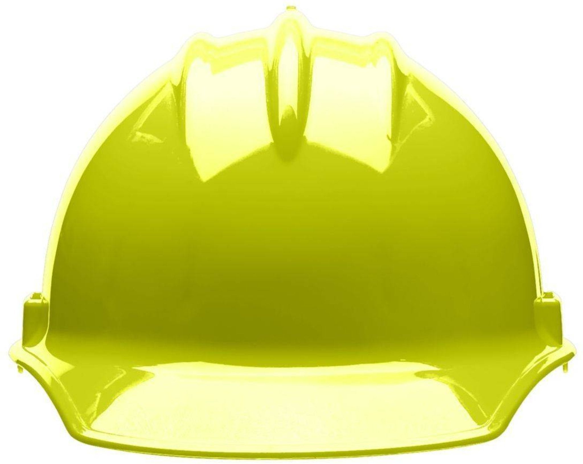 Bullard C30 30HYP 6pt Pinlock Classic Cap Style Hard Hat, Hi-Viz Yellow, 1 Each, Front View