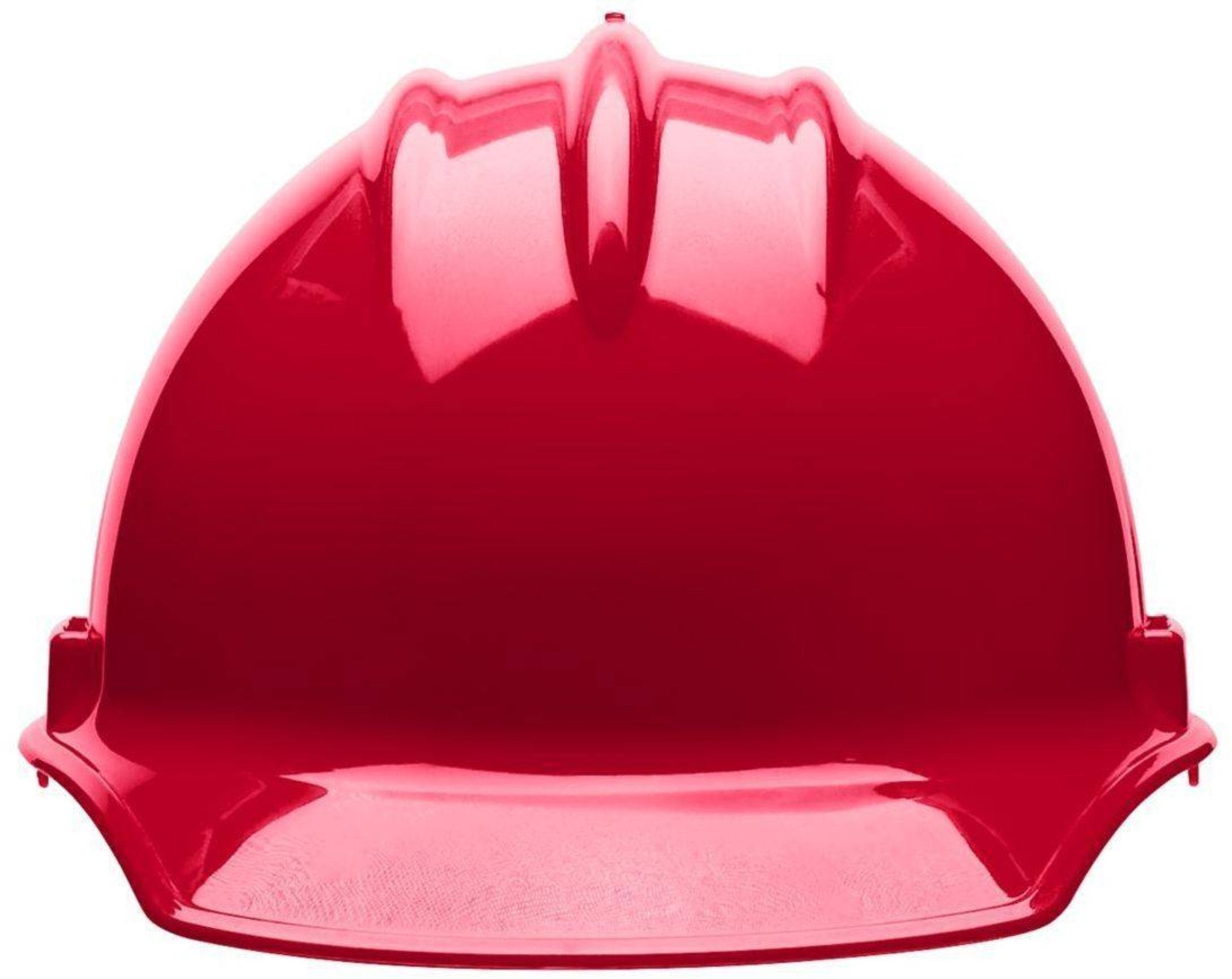 Bullard C30 30RDR 6pt Ratchet Classic Cap Style Hard Hat, Red, 1 Each, Front View