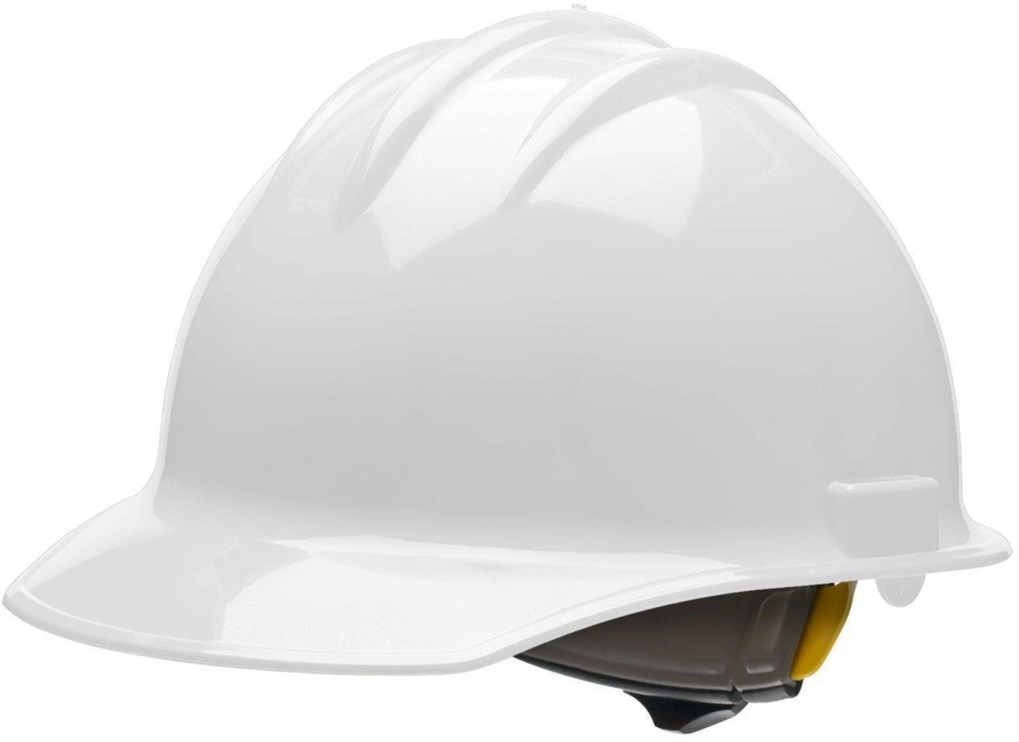 Bullard 30WHR White HDPE Cap Style Hard Hat With 6 Point Ratchet Suspension, 1 Each, Main Image