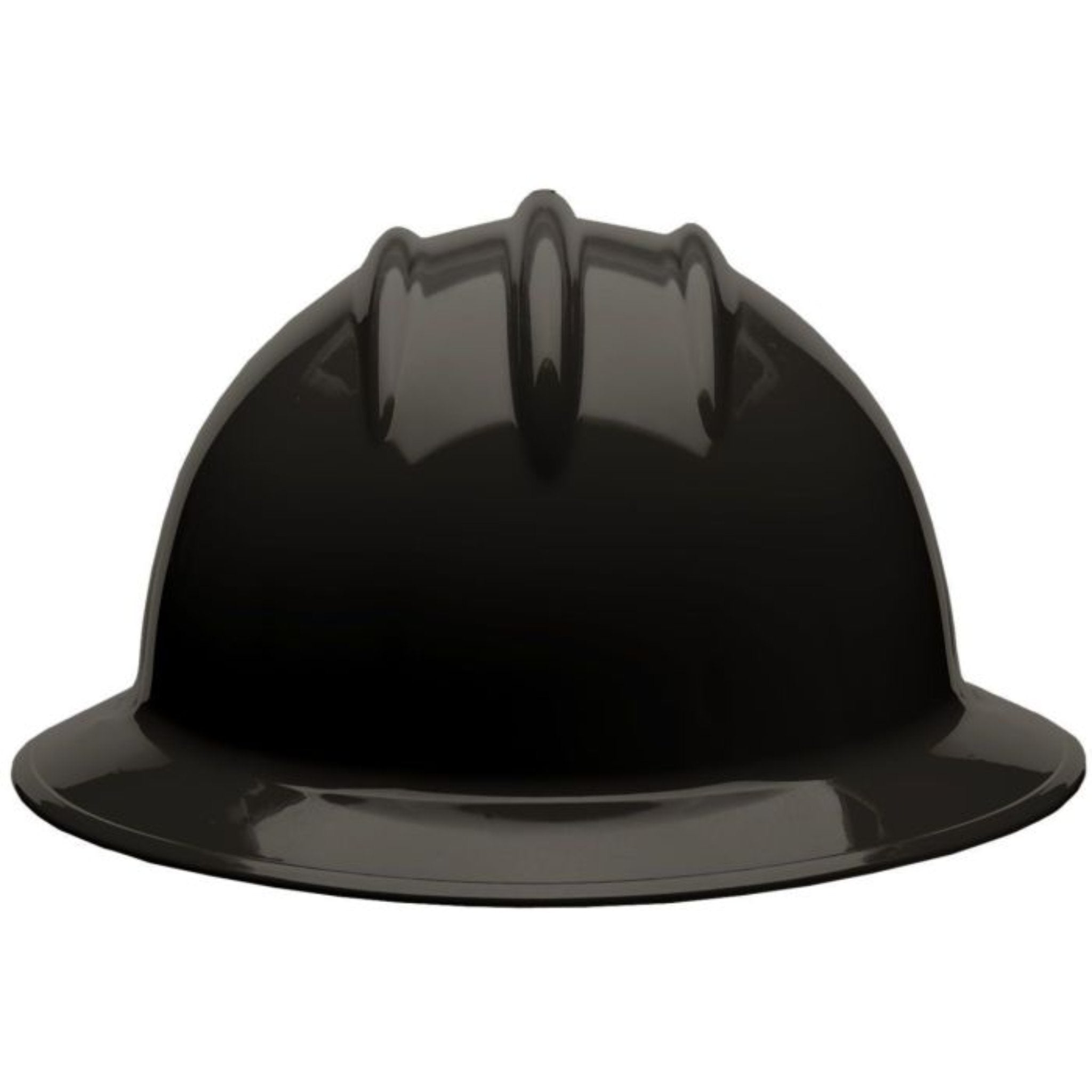 Bullard C33 33BKP 6pt Pinlock Classic Full Brim Style Black Hard Hat 20/Case, Front View