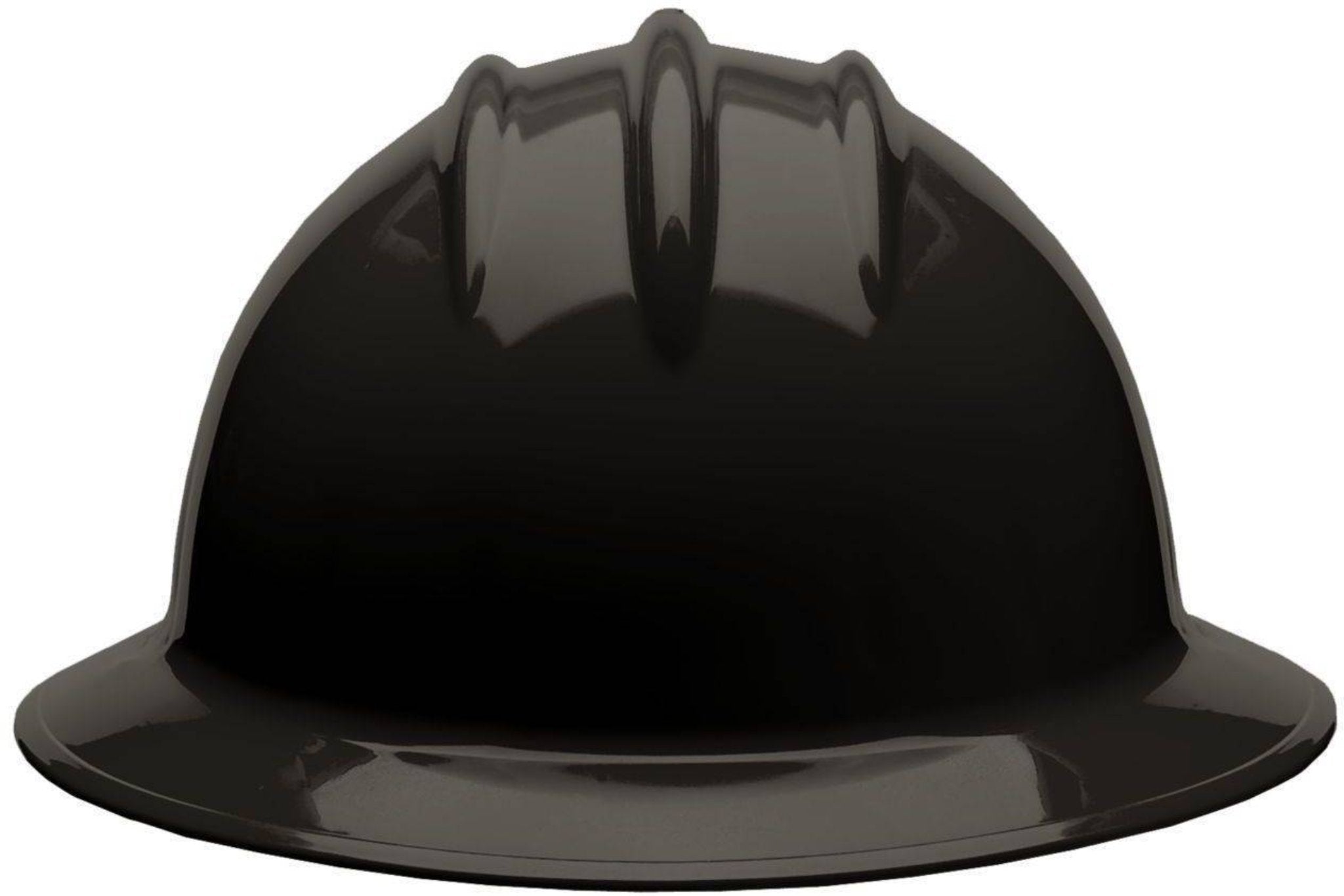 Bullard C33 33BKR 6pt Ratchet Classic Full Brim Style Hard Hat, Black, 1 Each, Front View