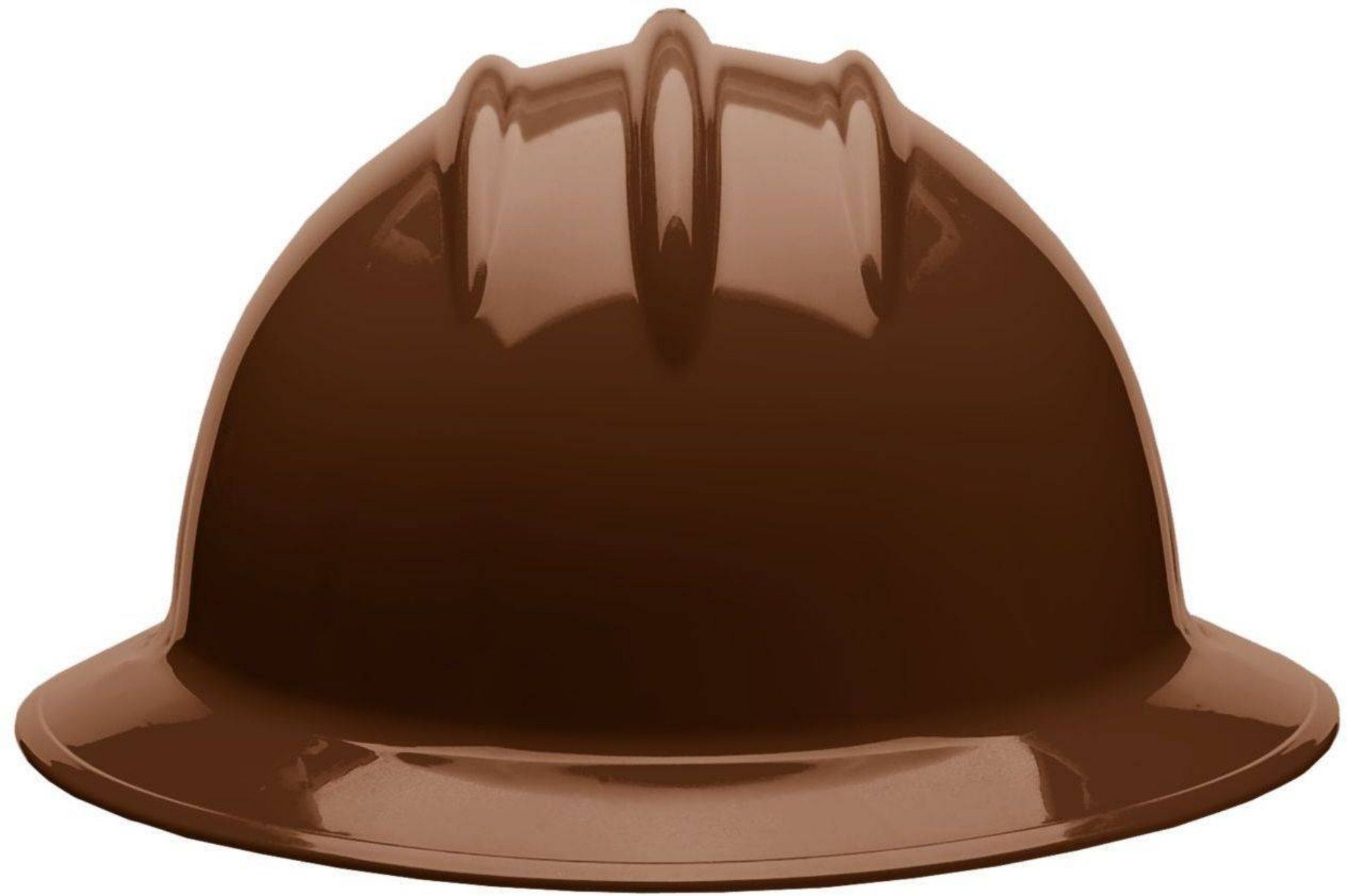 Bullard C33 33CBP 6pt Pinlock Classic Full Brim Style Chocolate Brown Hard Hat 20/Case, Back View