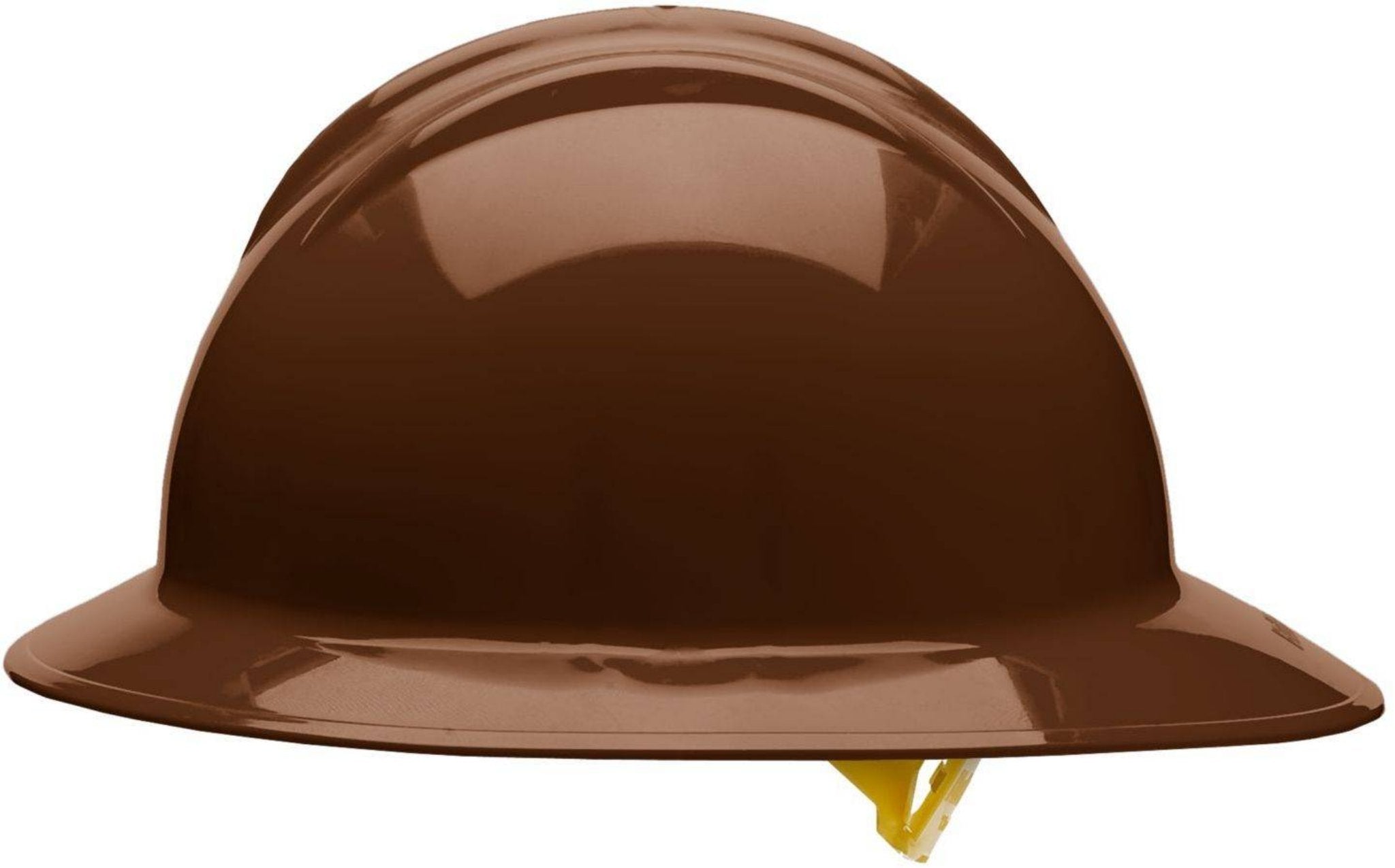 Bullard C33 33CBP 6pt Pinlock Classic Full Brim Style Chocolate Brown Hard Hat 20/Case, Side View 1