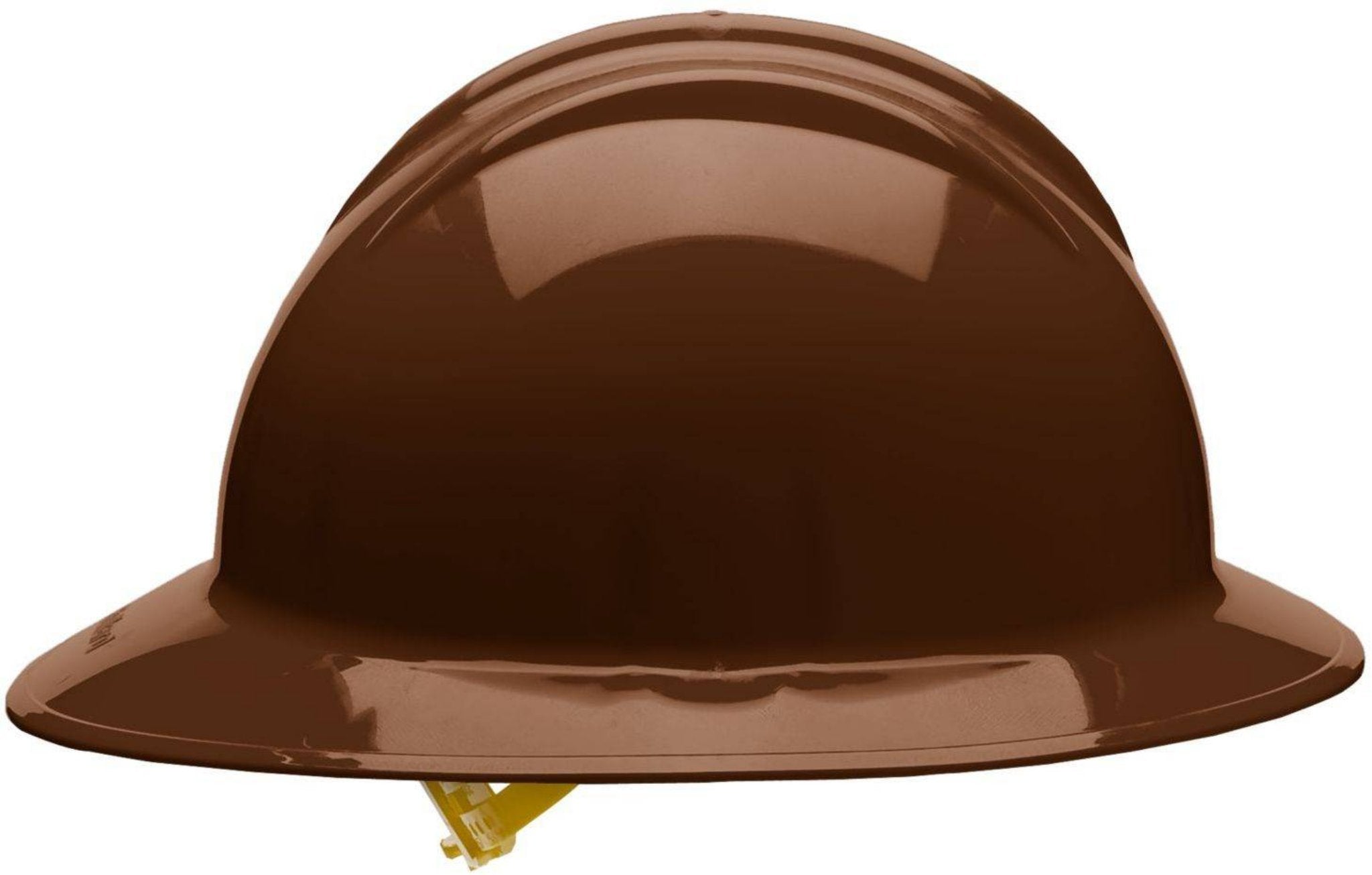 Bullard C33 33CBP 6pt Pinlock Classic Full Brim Style Chocolate Brown Hard Hat 20/Case, Side View 2