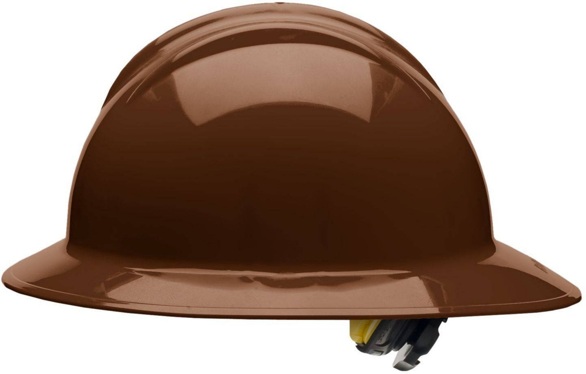 Bullard C33 33CBR 6pt Ratchet Classic Full Brim Style Hard Hat, Chocolate Brown, 1 Each, Side View 1