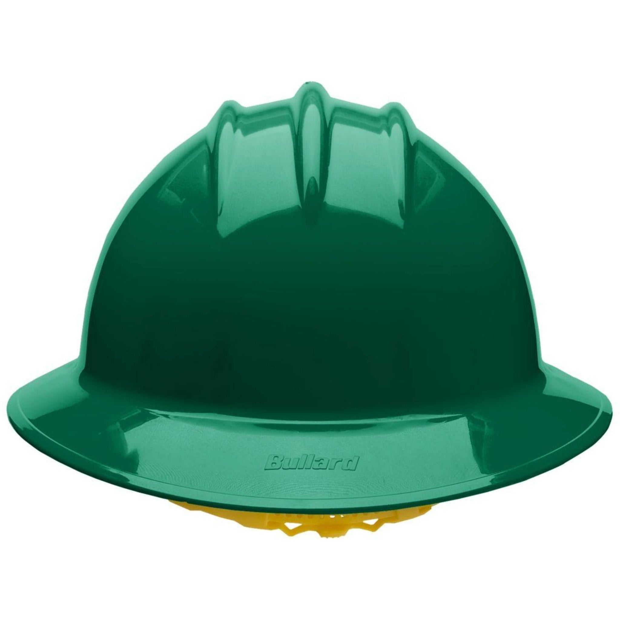 Bullard C33 33FGP 6pt Pinlock Classic Full Brim Style Hard Hat, Forest Green, 1 Each, Front View