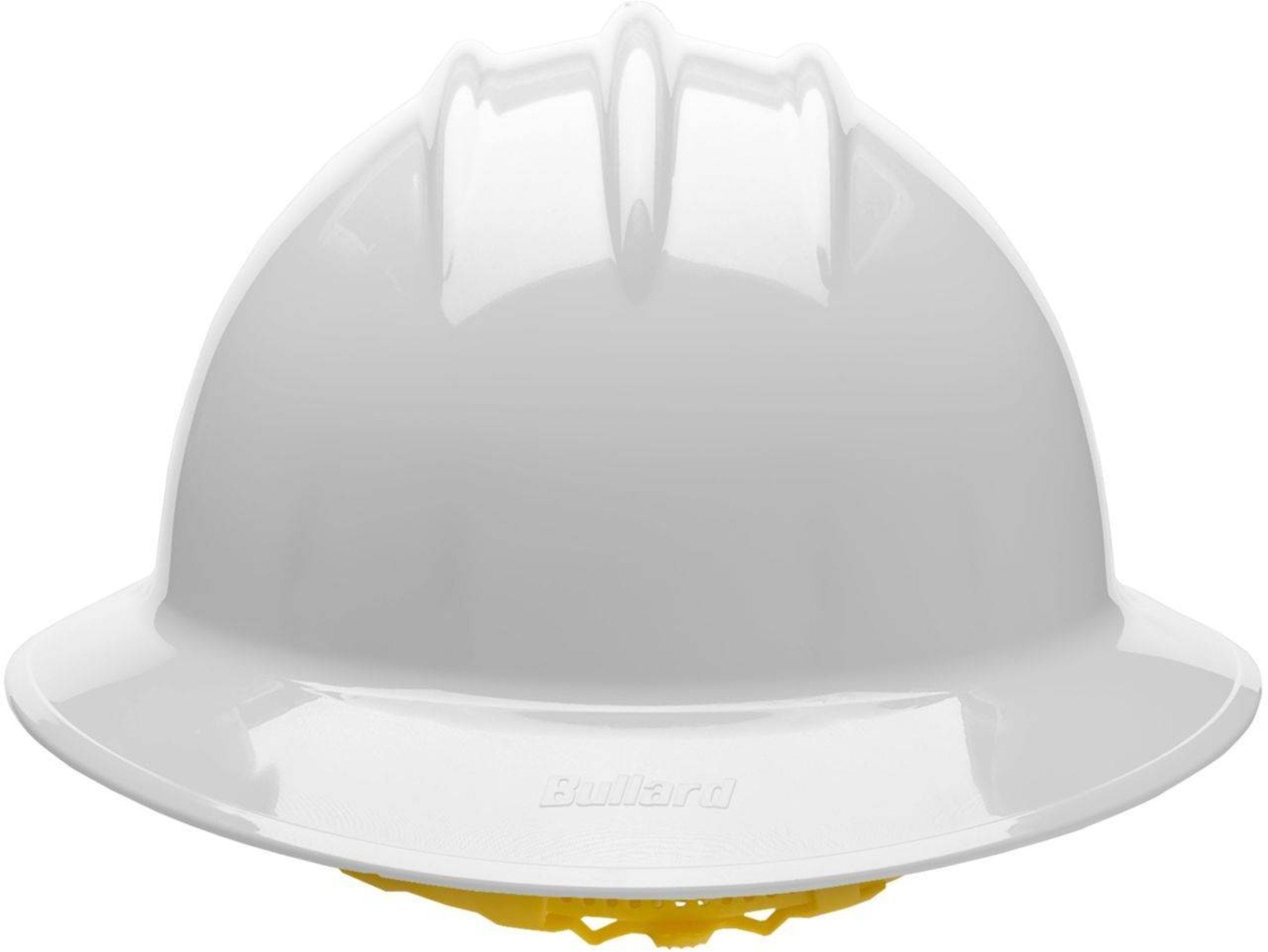 Bullard C33 33GGP 6pt Pinlock Classic Full Brim Style Hard Hat, Gull Grey, 1 Each, Front View