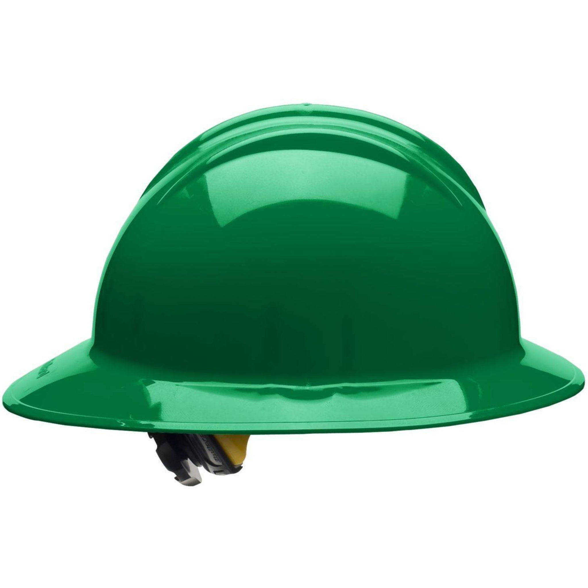 Bullard C33 33KGR 6pt Ratchet Classic Full Brim Style Kelly Green Hard Hat 20/Case, Side View 1