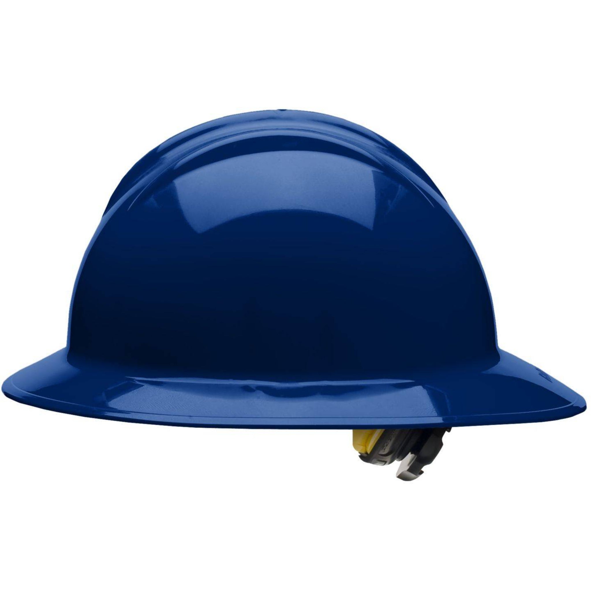 Bullard C33 33NBR 6pt Ratchet Classic Full Brim Style Navy Blue Hard Hat 20/Case, Side View 1