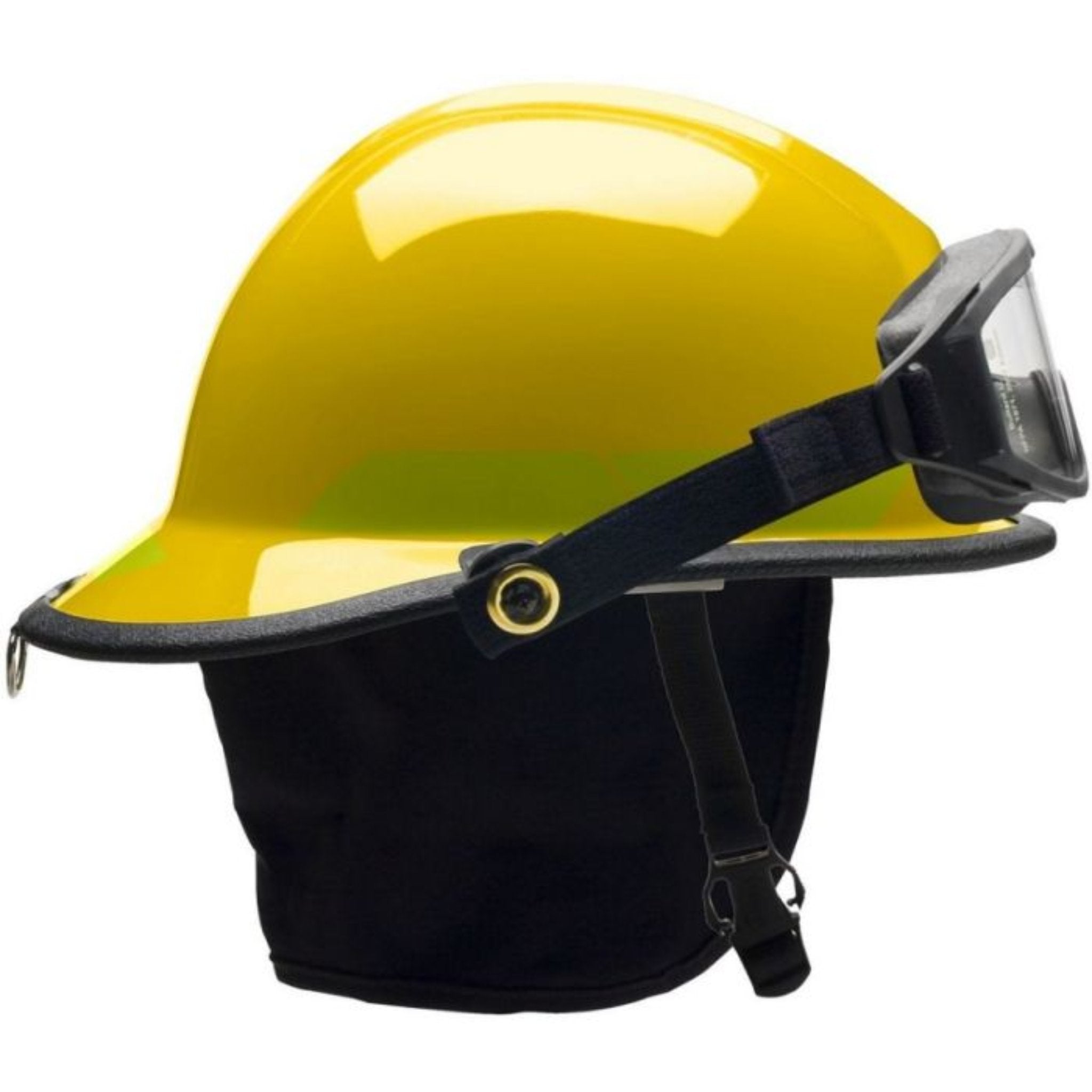 Bullard FX Firedome Helmet with Goggles, 1 Each, Yellow Color