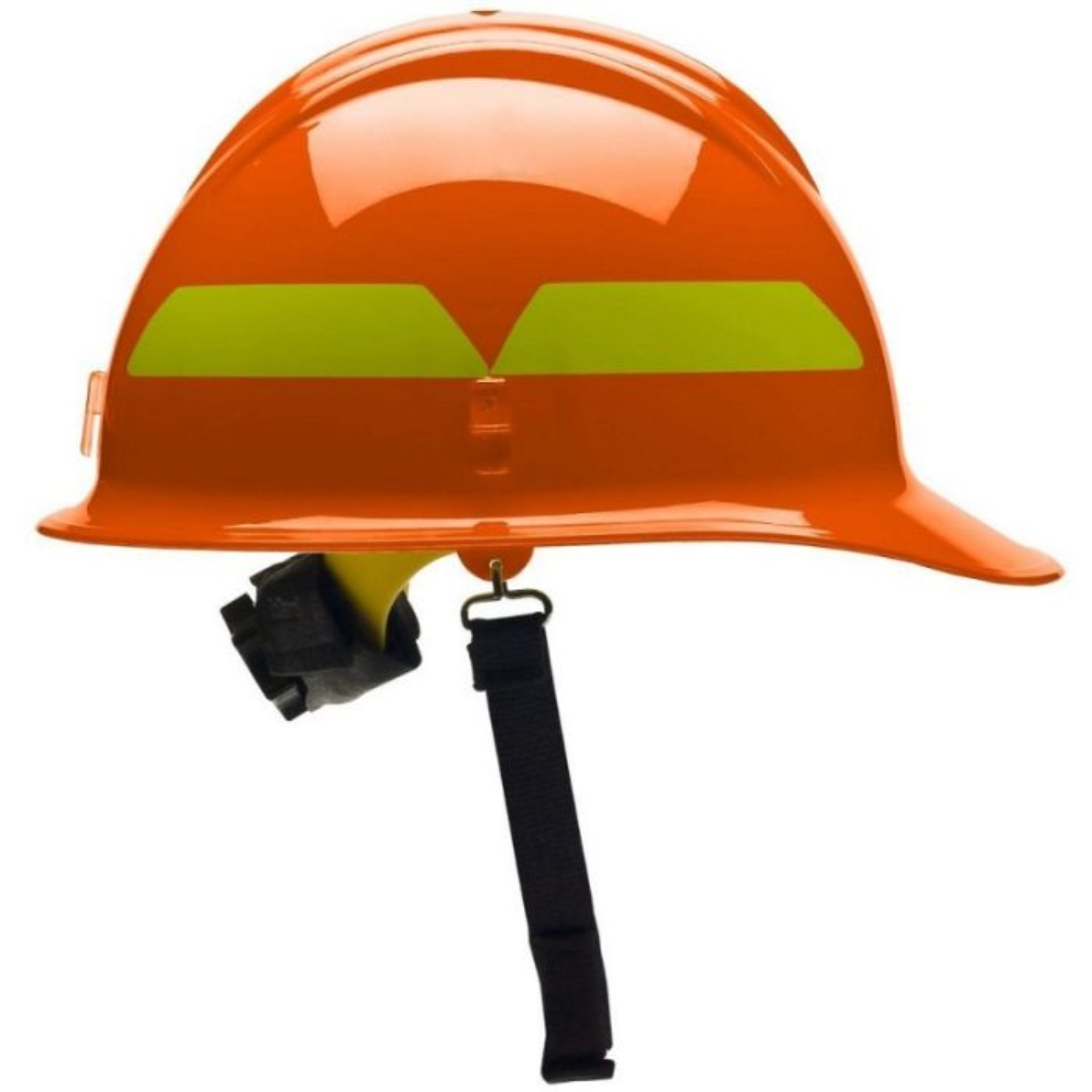 Bullard FH911CR Half Brim Wildfire Helmet, Ratchet Suspension, 1 Each, Orange Color