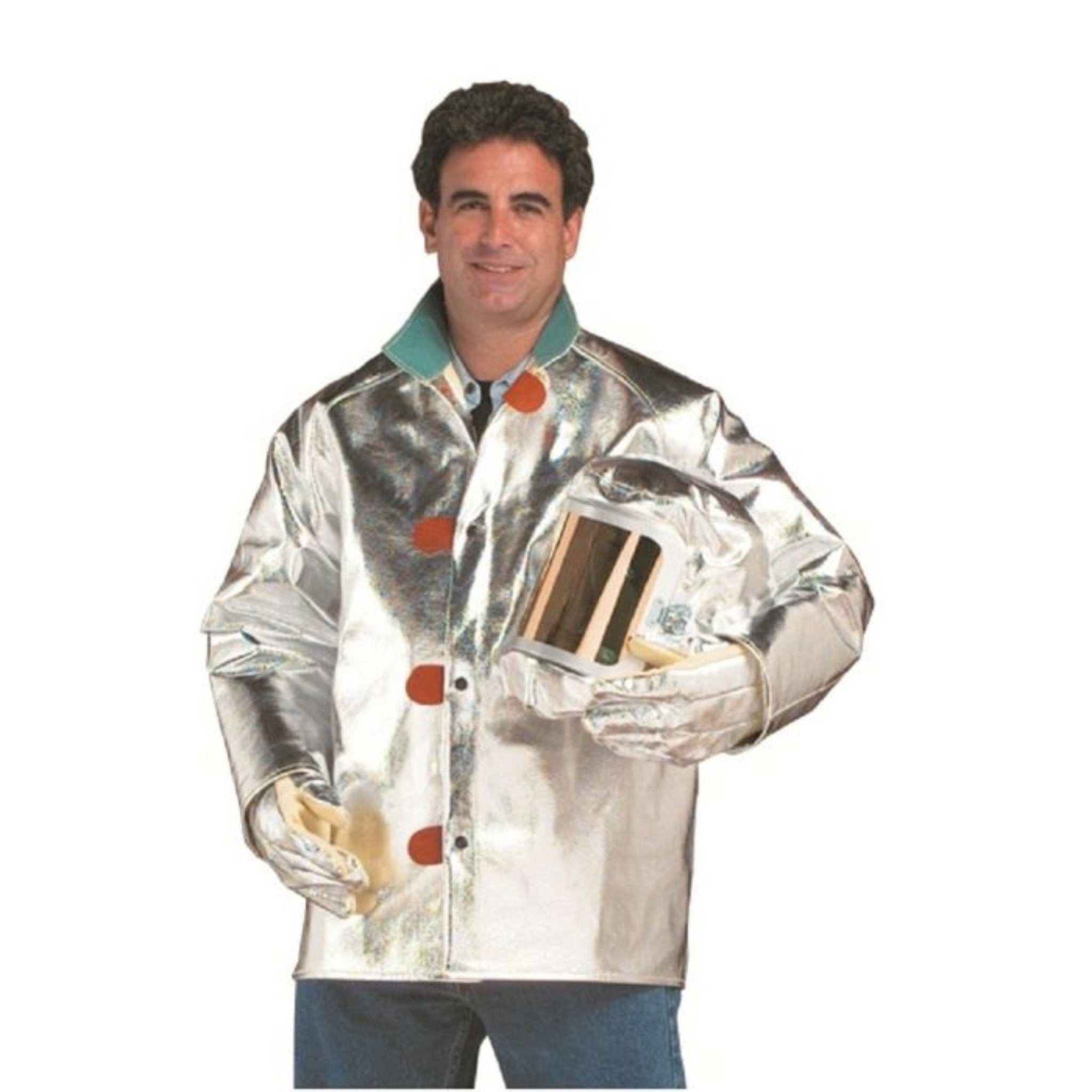 CPA 600-ACK 17 Oz. Aluminized Carbon Para-Aramid Blend Jacket, 1 Each, Image 2