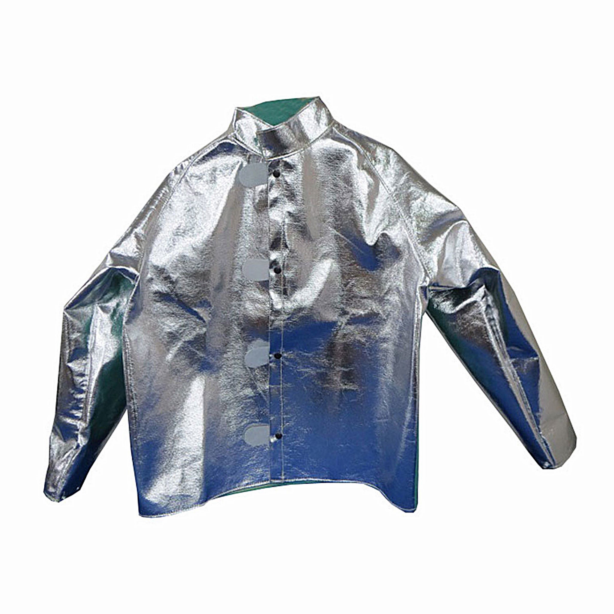 Chicago Protective Apparel 600-AKV 19 Oz. Aluminized Para-Aramid Blend Jacket, Silver, 1 Each, Main Image