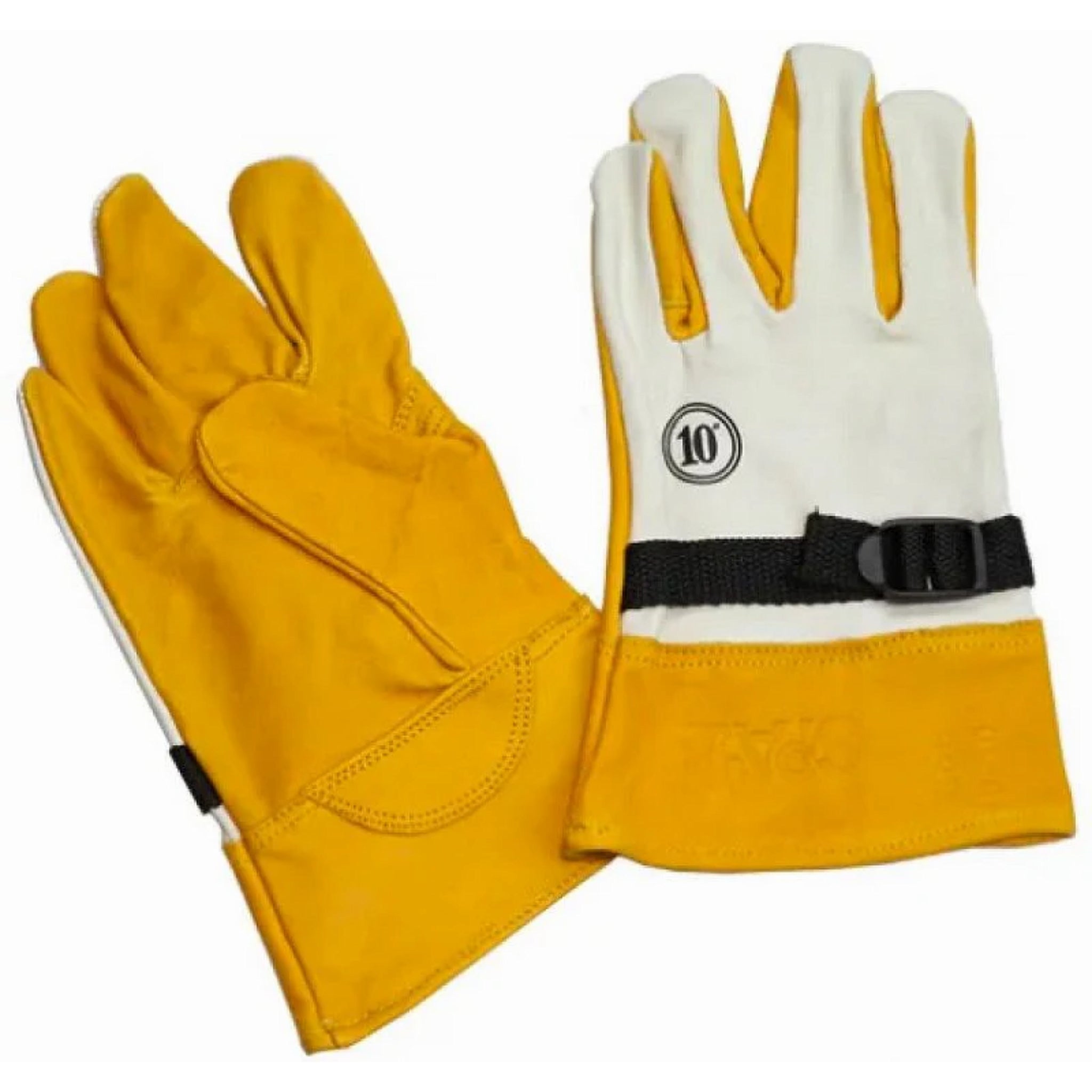 Chicago Protective Apparel PG-0-ADJS Low Voltage Leather Protector Glove, 1 Pair, Main Image