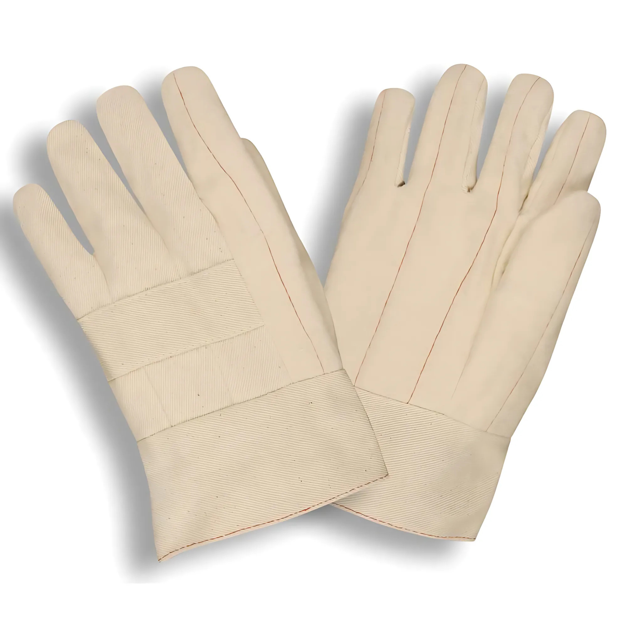 Cordova 2500 Standard 24-Ounce Cotton Hot Mill Gloves, White, Large, Box of 12, Main Image