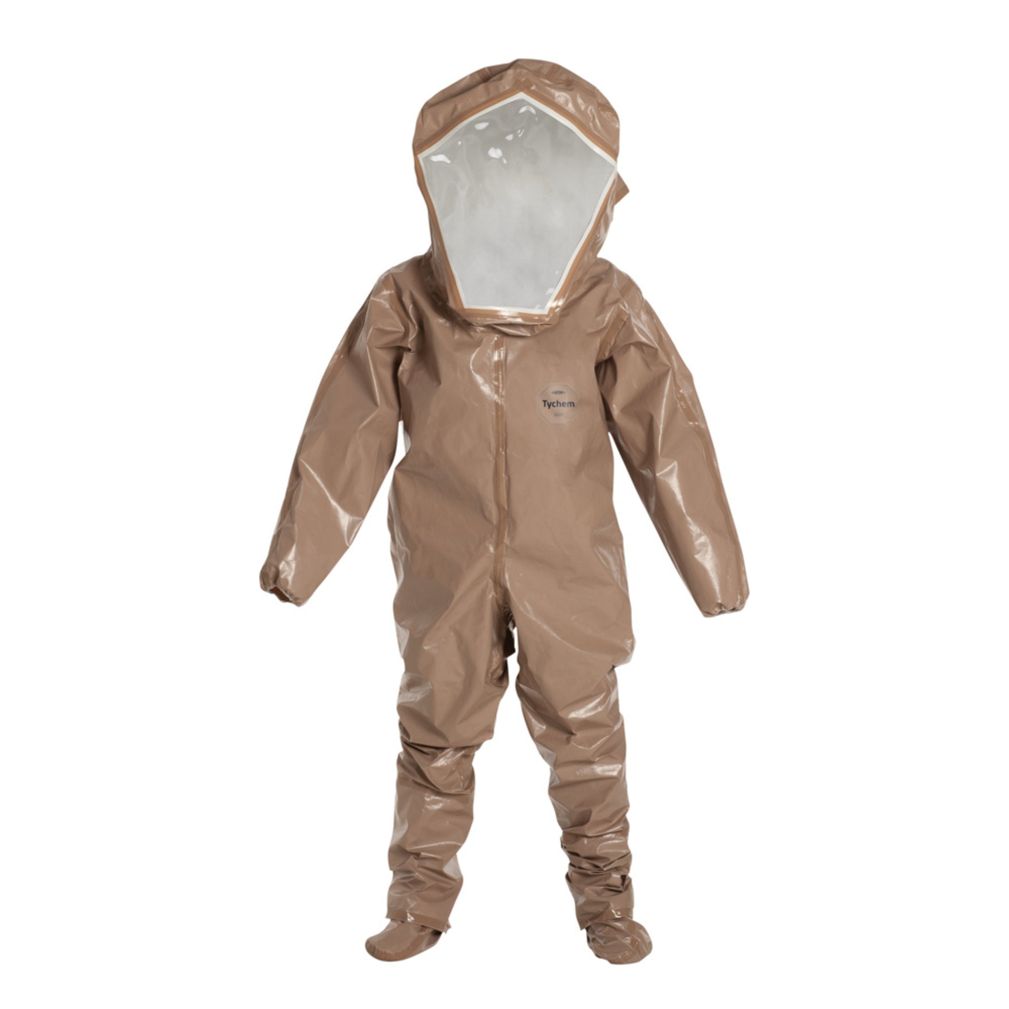 DuPont Tychem 5000 C3528TTN Encapsulated Level B Suit, Tan, front view