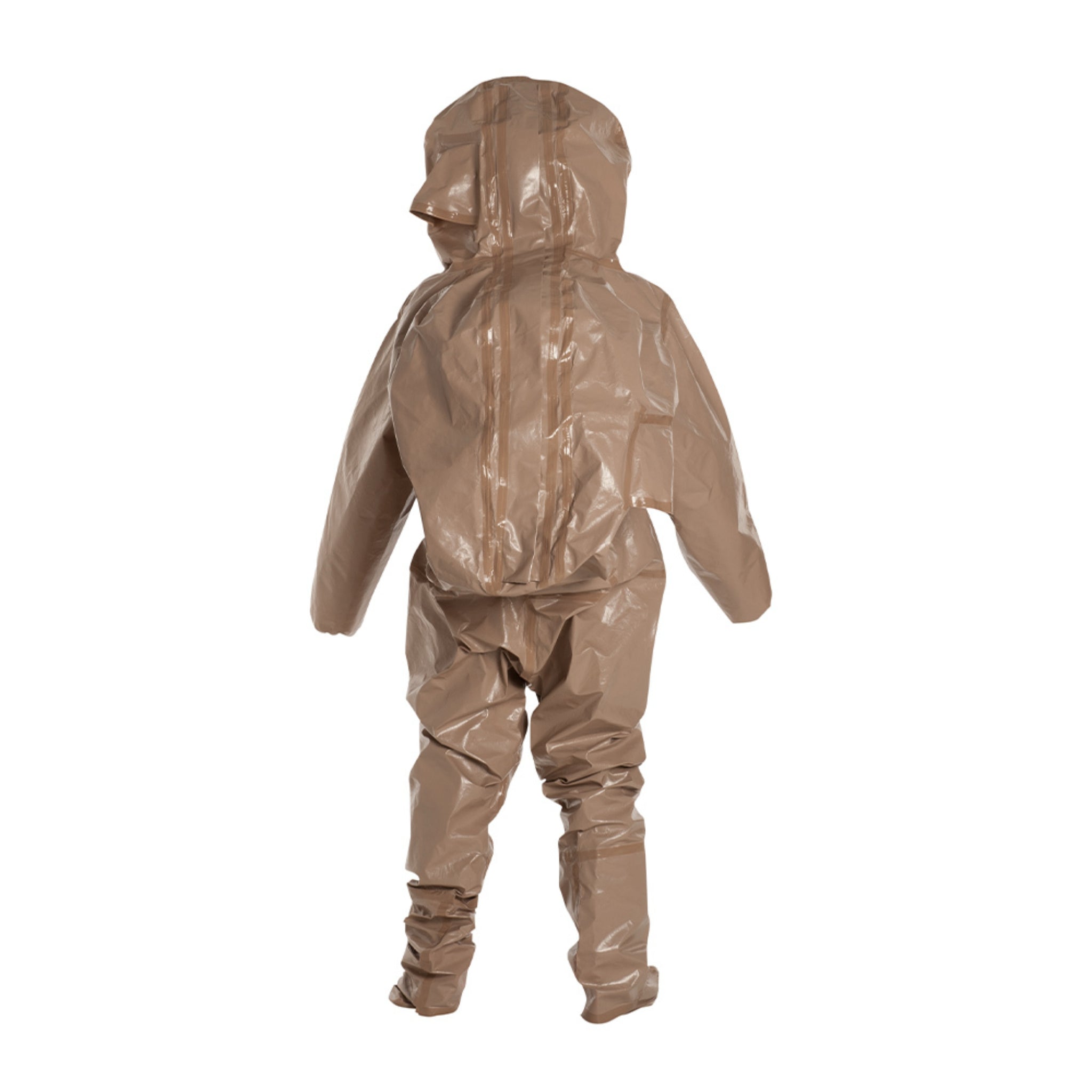 DuPont Tychem 5000 C3528TTN Encapsulated Level B Suit, Tan, back view