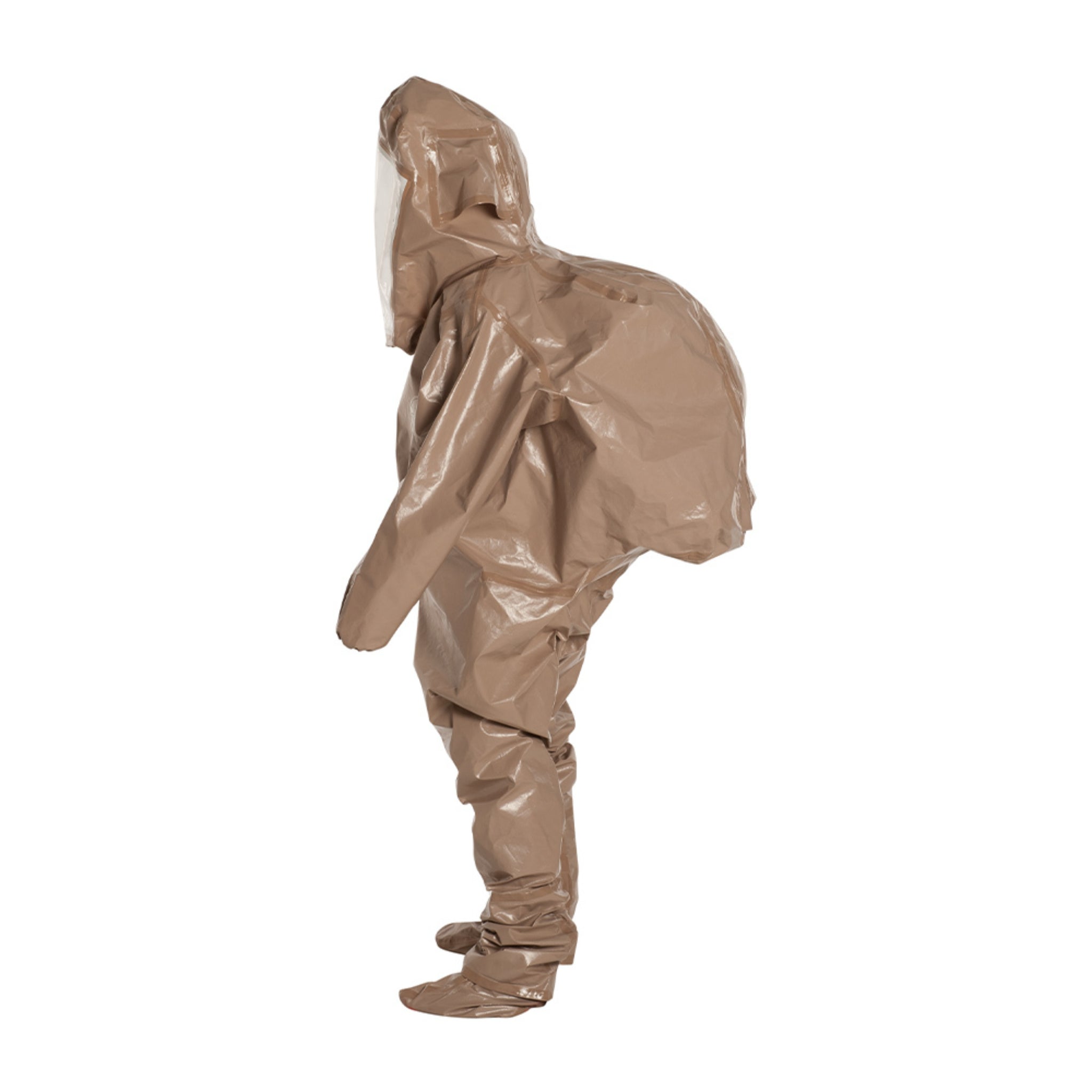 DuPont Tychem 5000 C3528TTN Encapsulated Level B Suit, Tan, left side view