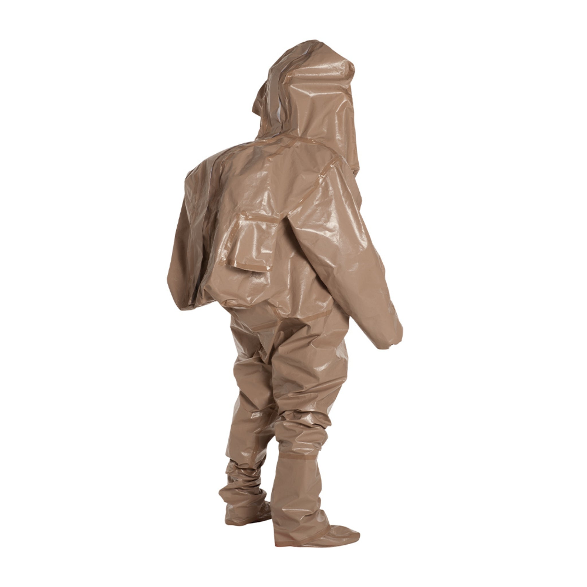 DuPont Tychem 5000 C3528TTN Encapsulated Level B Suit, partial right side back view