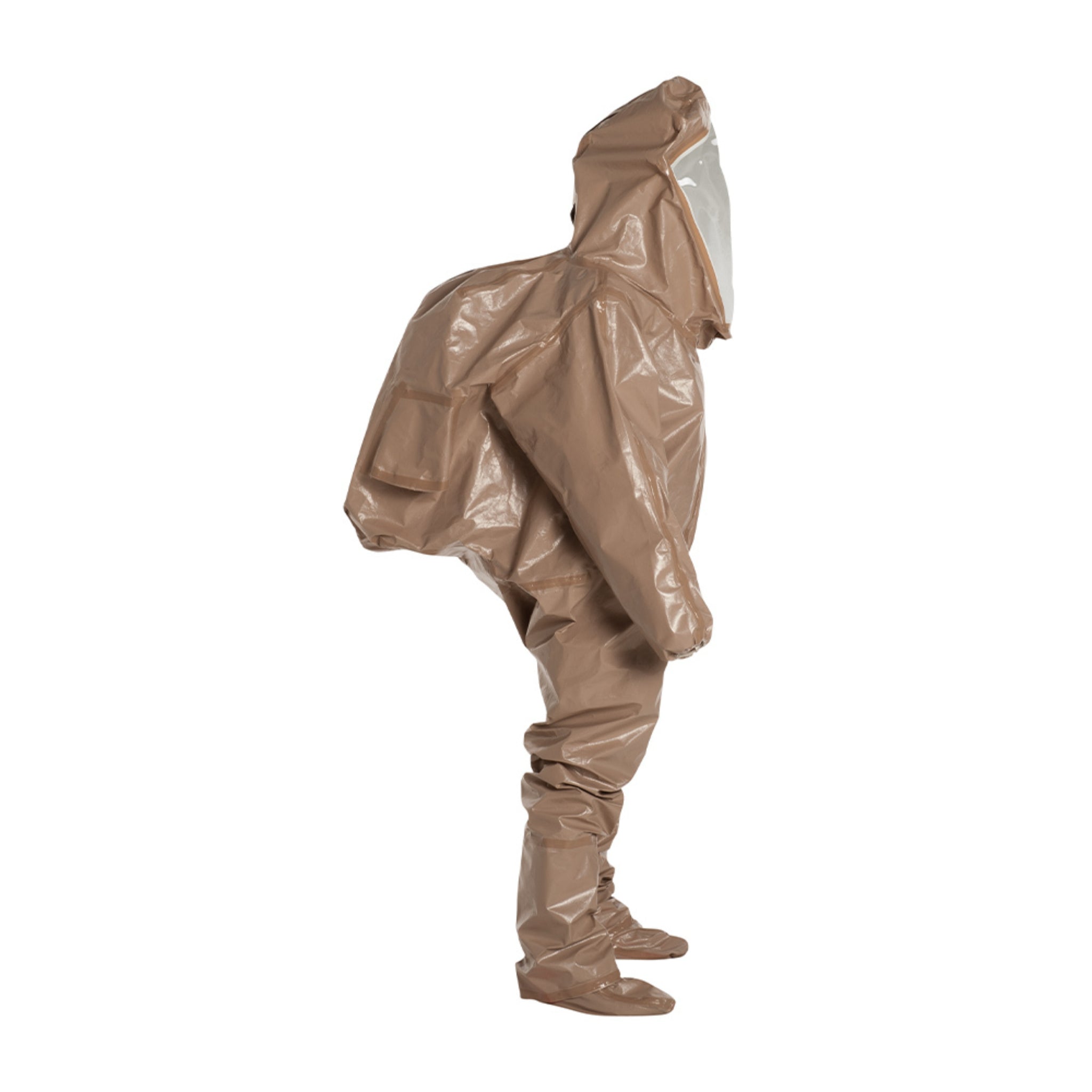 DuPont Tychem 5000 C3528TTN Encapsulated Level B Suit, Tan, right side view