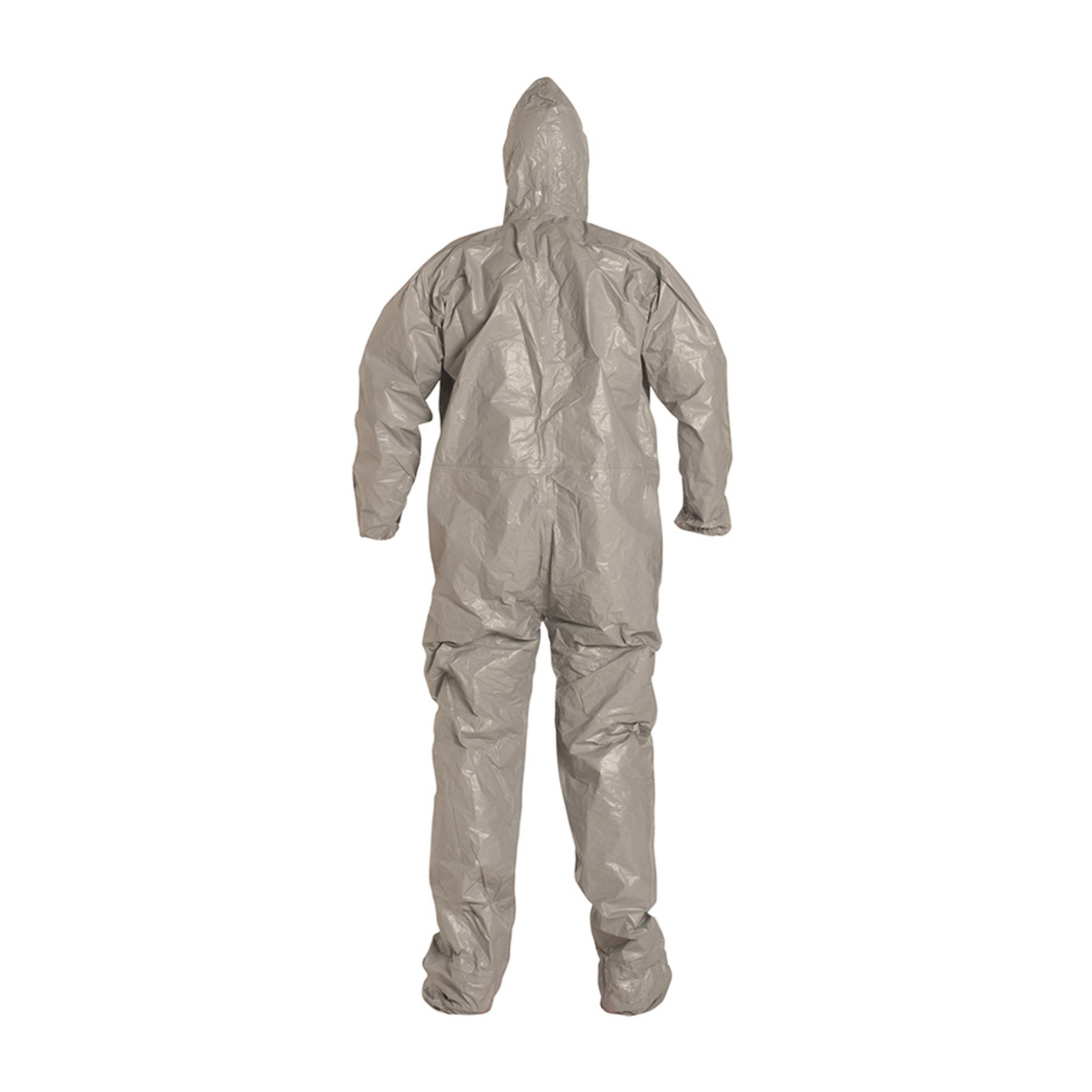 DuPont Tychem 6000 TF169TGY Chemical Protective Coverall, Respirator Fit Hood, back view