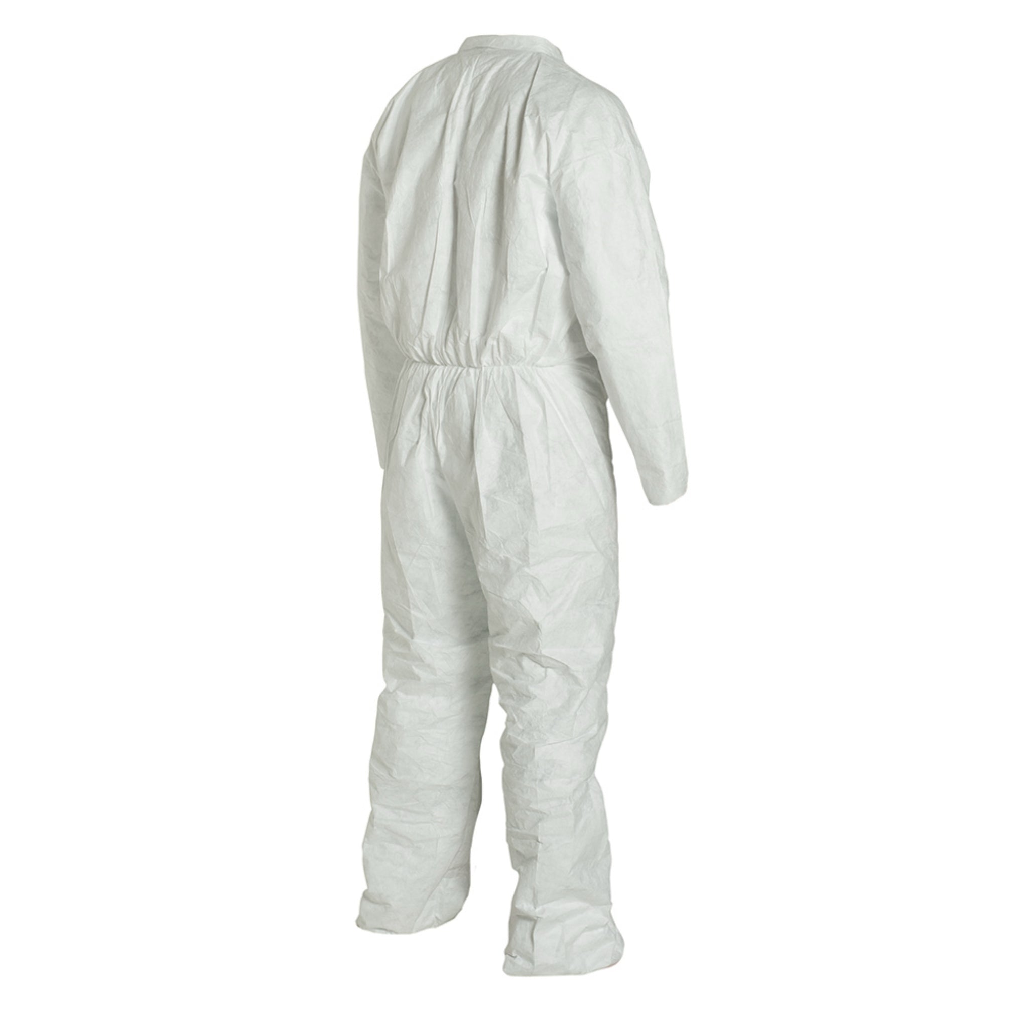 DuPont TY120S Tyvek 400 Coveralls with Open Wrists and Ankles, partial right side view, back