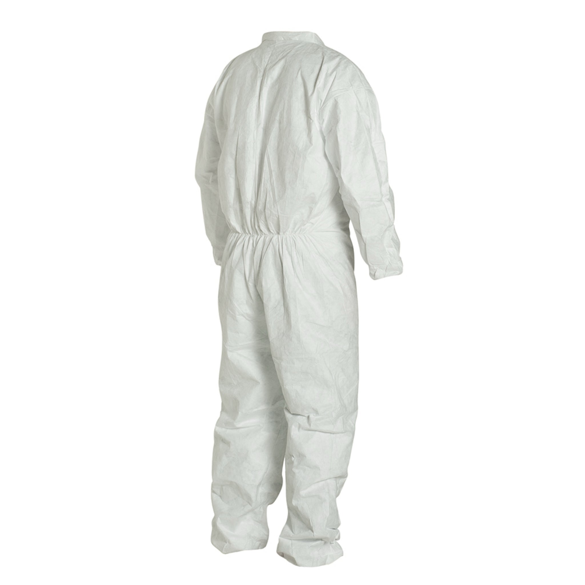 DuPont TY125SWH Tyvek 400 Coverall with Elastic Wrists and Ankles, Partial Right Side Back View