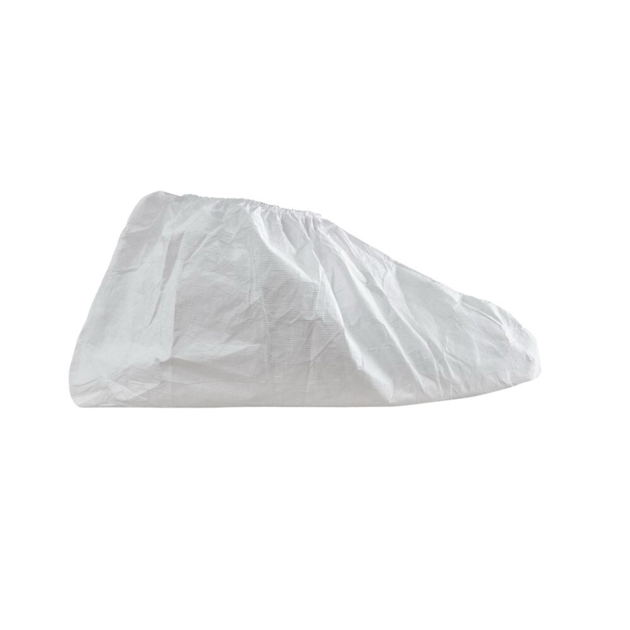 DuPont Tyvek 400 TY450SWH02LG Disposable Shoe Covers, White, Large, Right Side Angled View