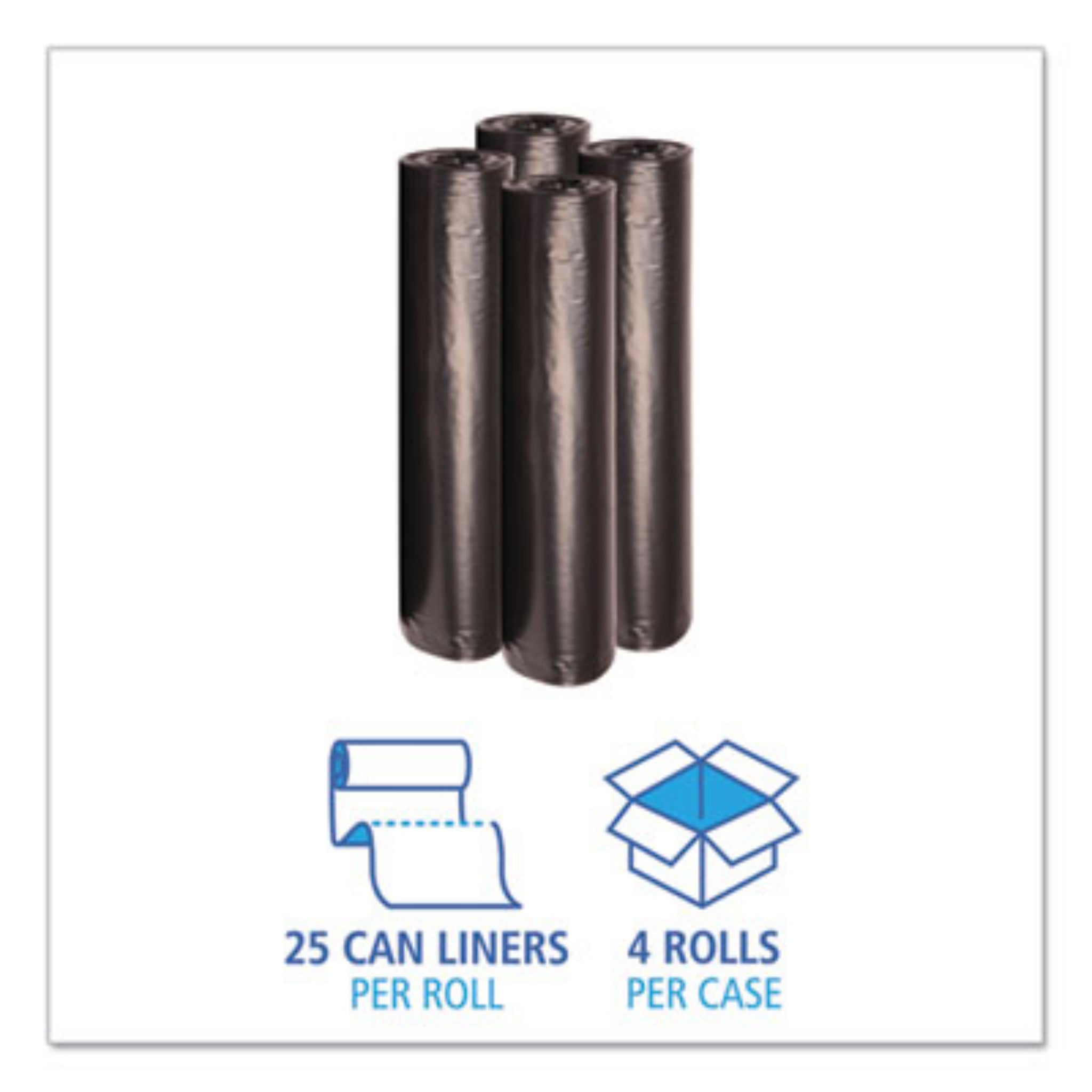 BOARDWALK BWK517 Recycled Low-Density Polyethylene Can Liners, Packaging
