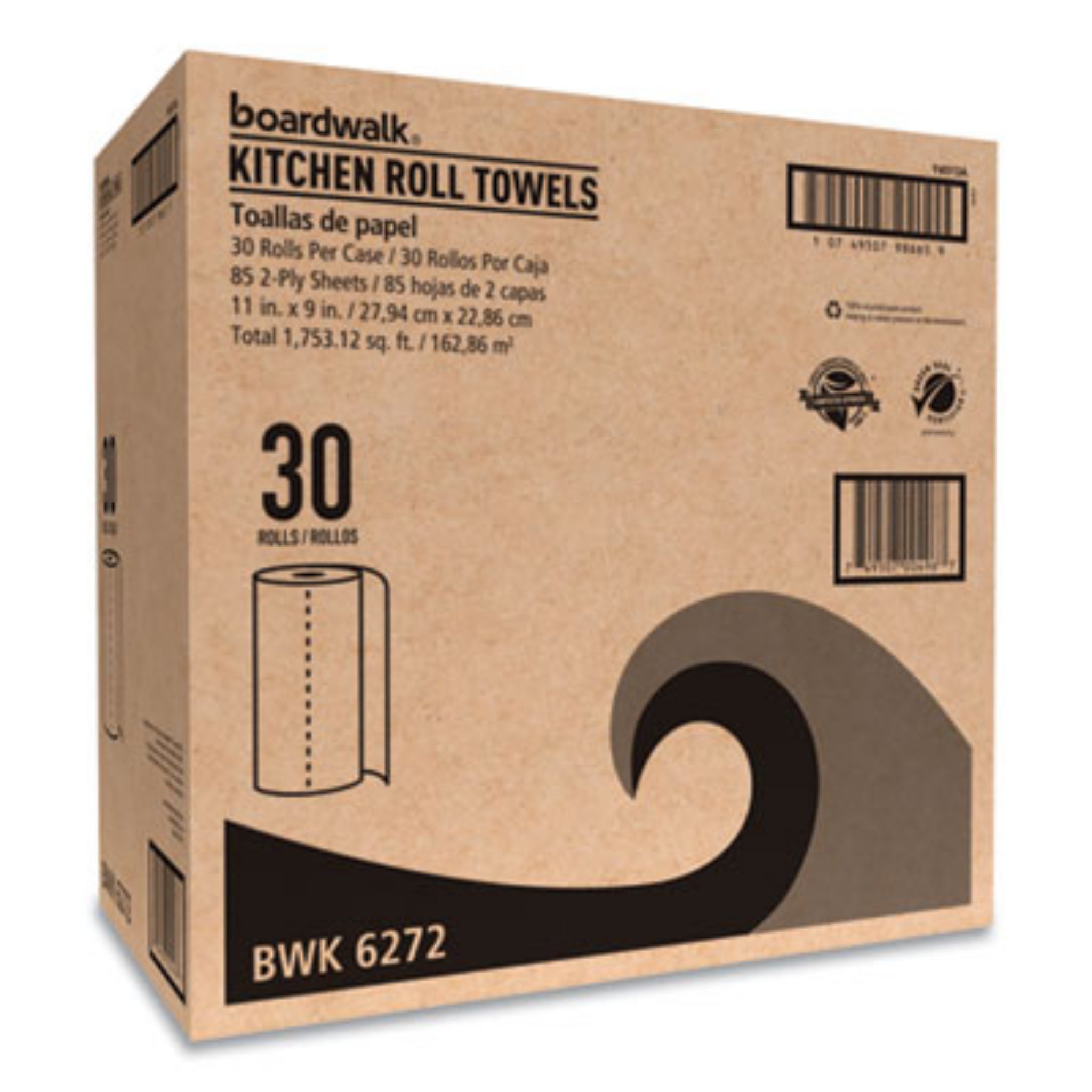 Boardwalk 6272 Kitchen Roll Towel, 2-Ply, 1 Carton