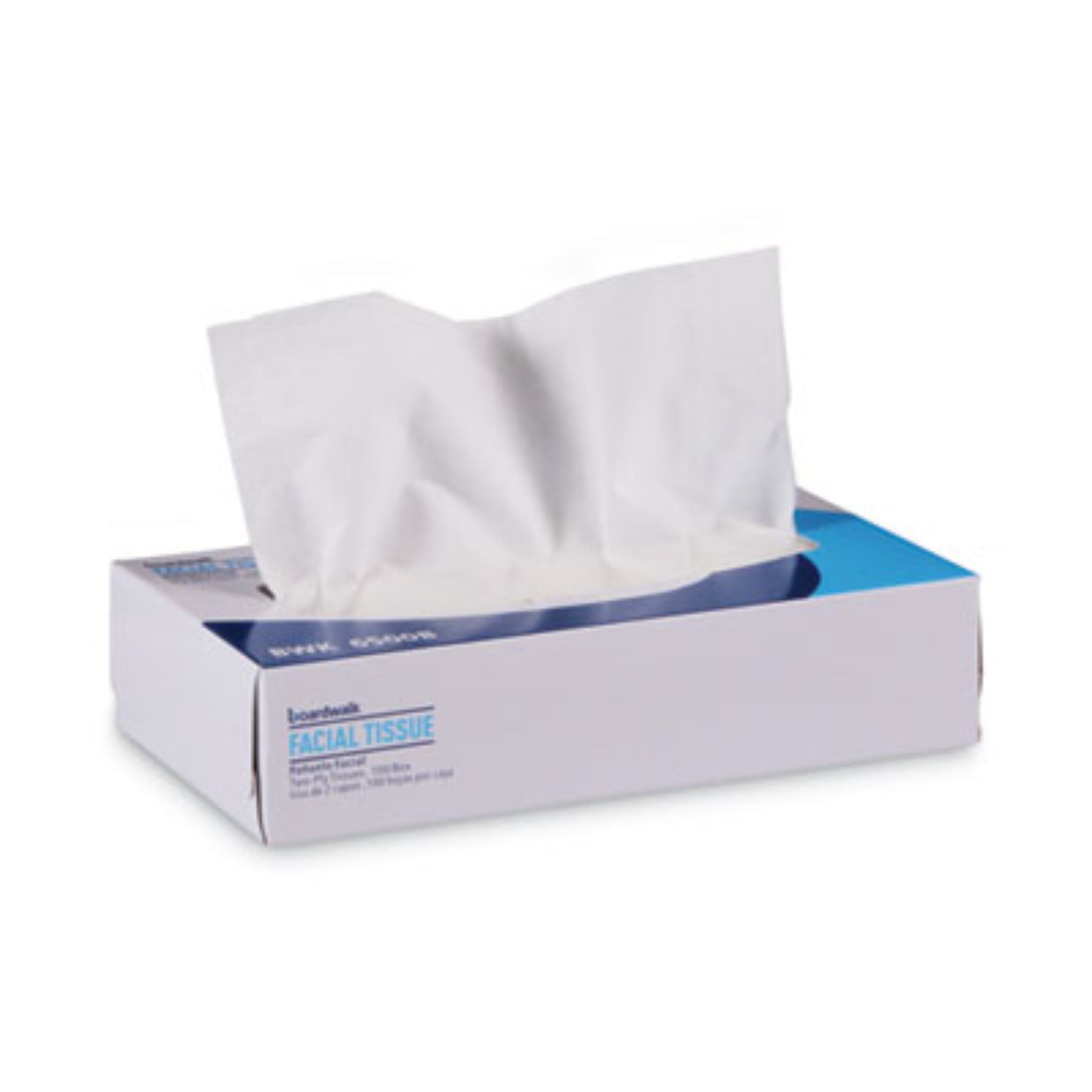 BOARDWALK BWK6500B Office Packs Facial Tissue, 2-Ply, White, Flat Box, Carton of 30 Boxes