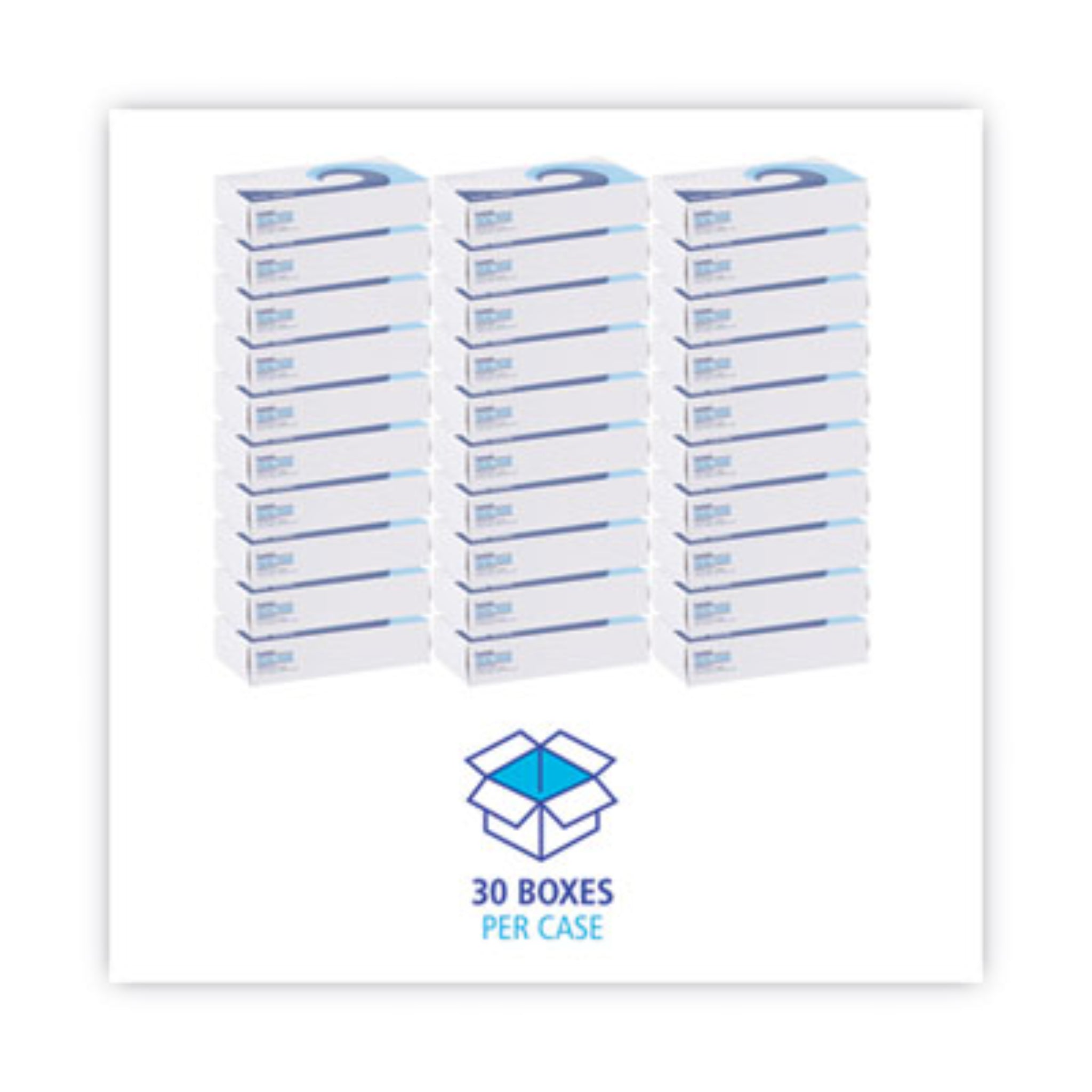 BOARDWALK BWK6500B Office Packs Facial Tissue, Case of 30 Boxes