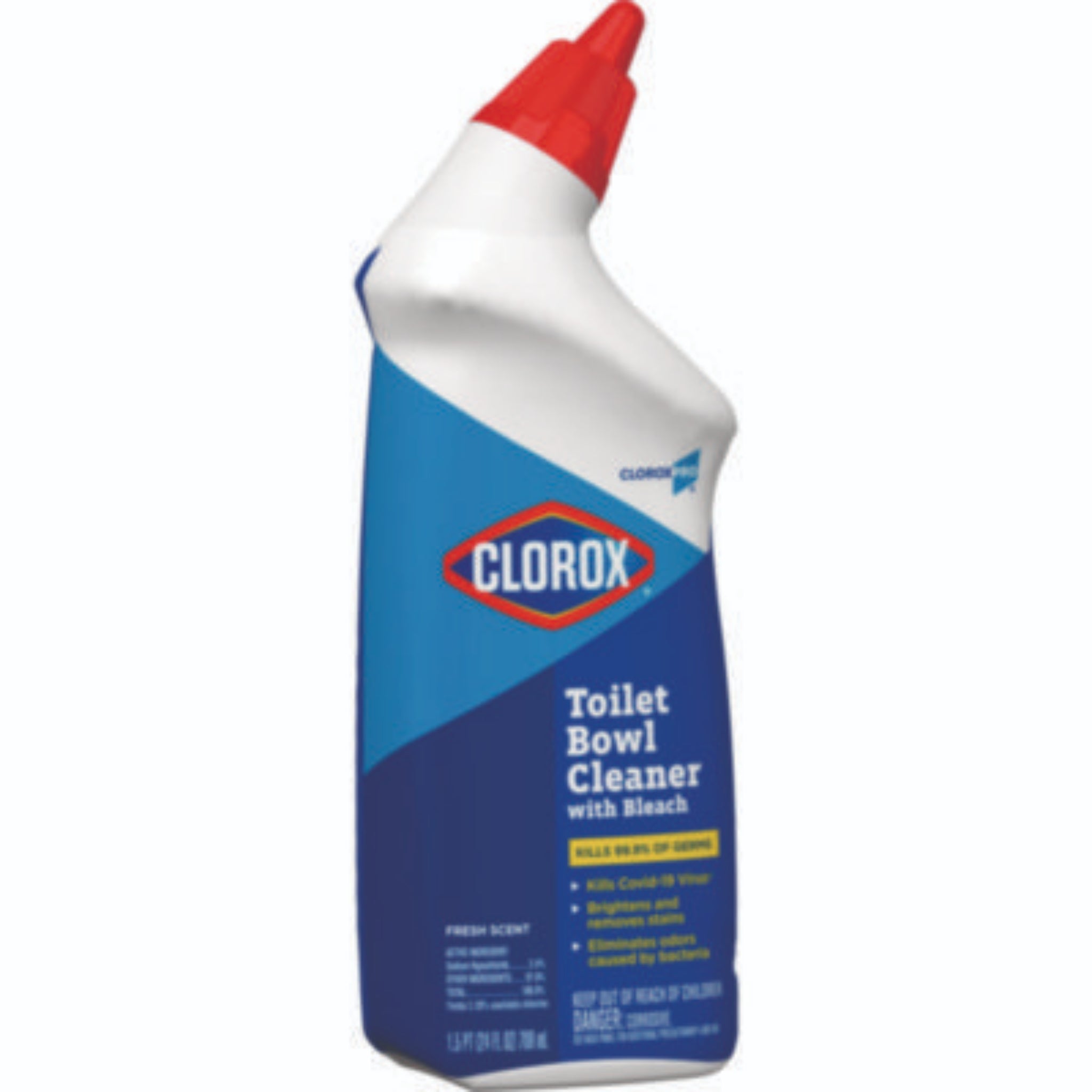 CLOROX SALES CO. CLO00031EA Toilet Bowl Cleaner with Bleach, Front View