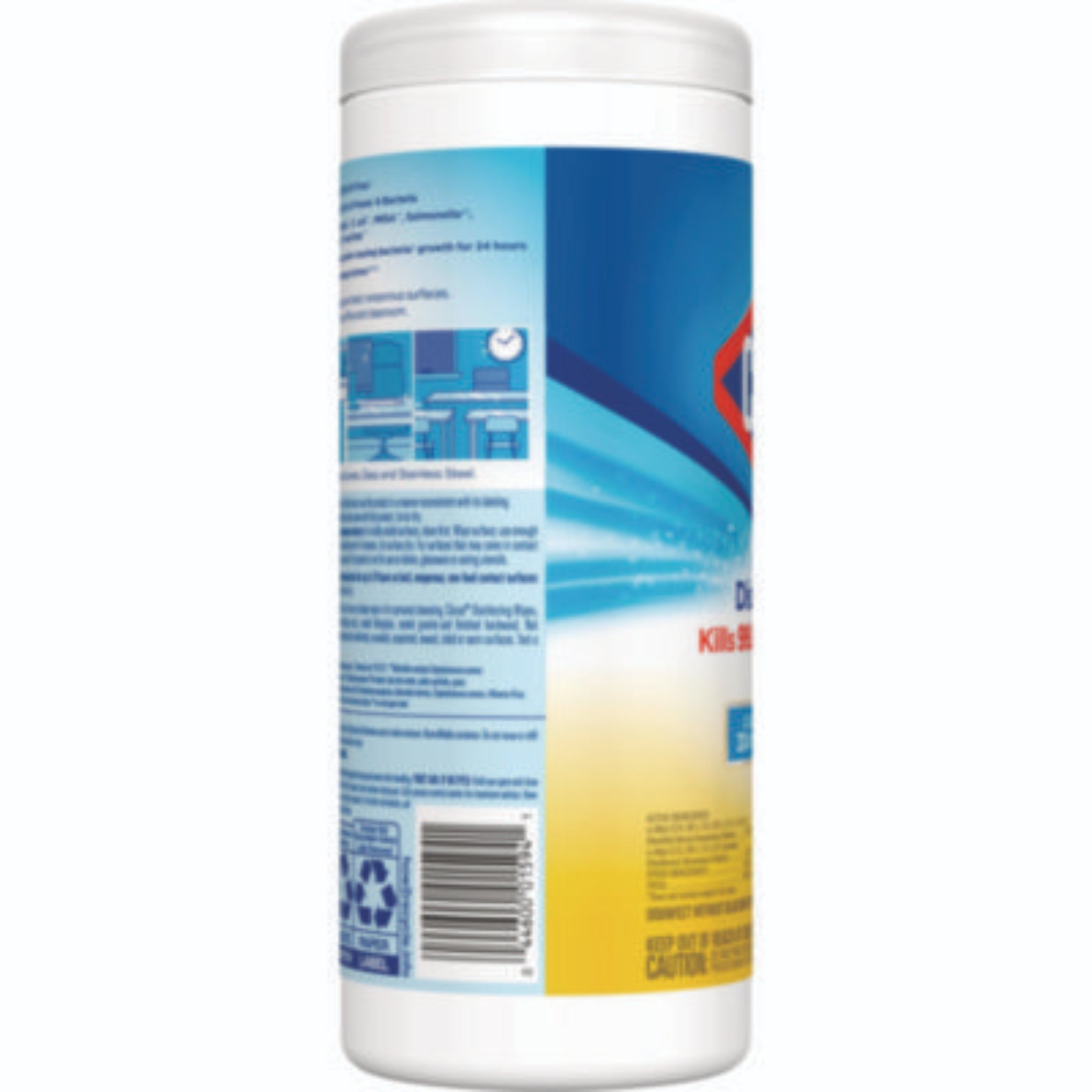 CLOROX SALES CO. CLO01594CT Disinfecting Wipes, Side View