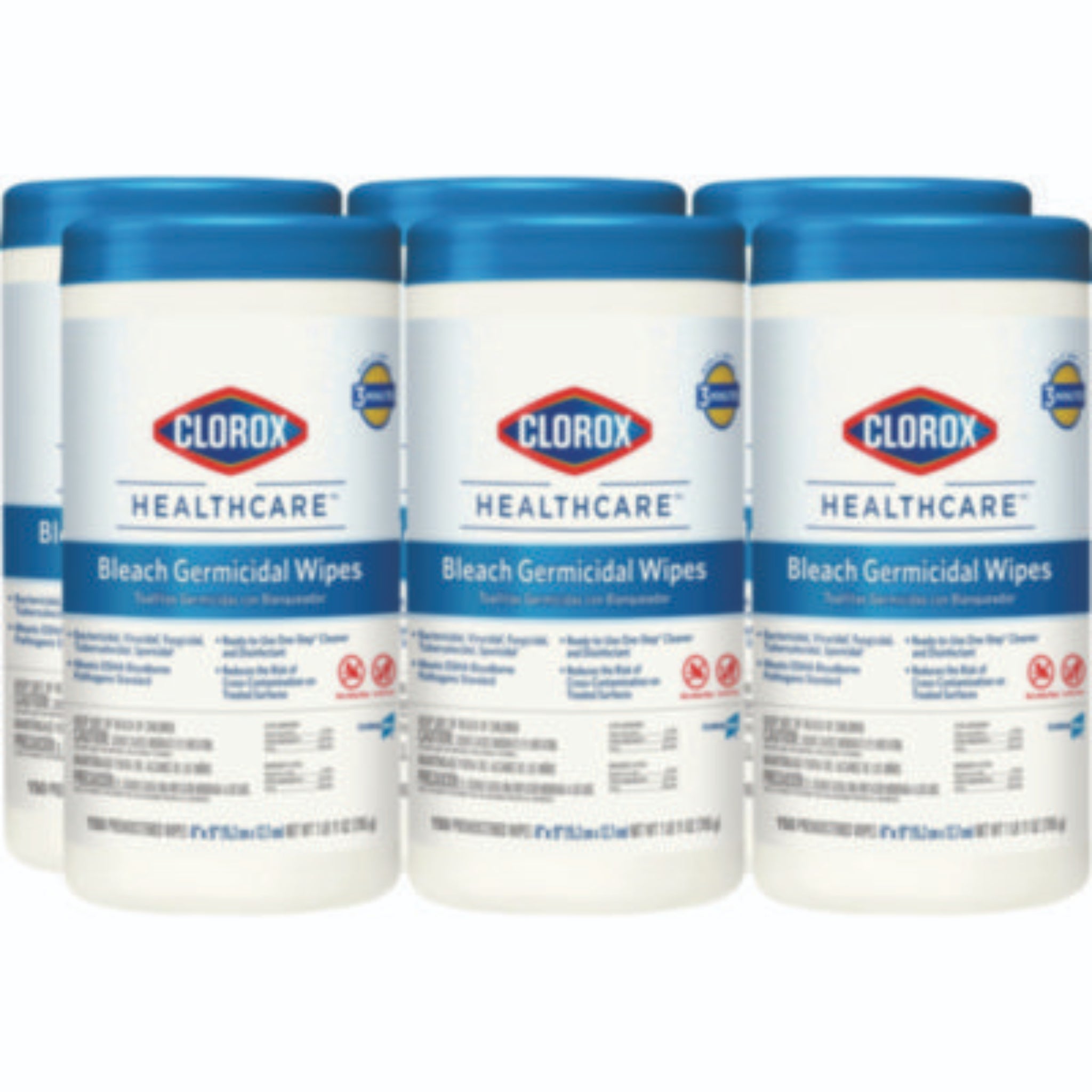 CLOROX SALES CO. CLO30577CT Bleach Germicidal Wipes, Front View