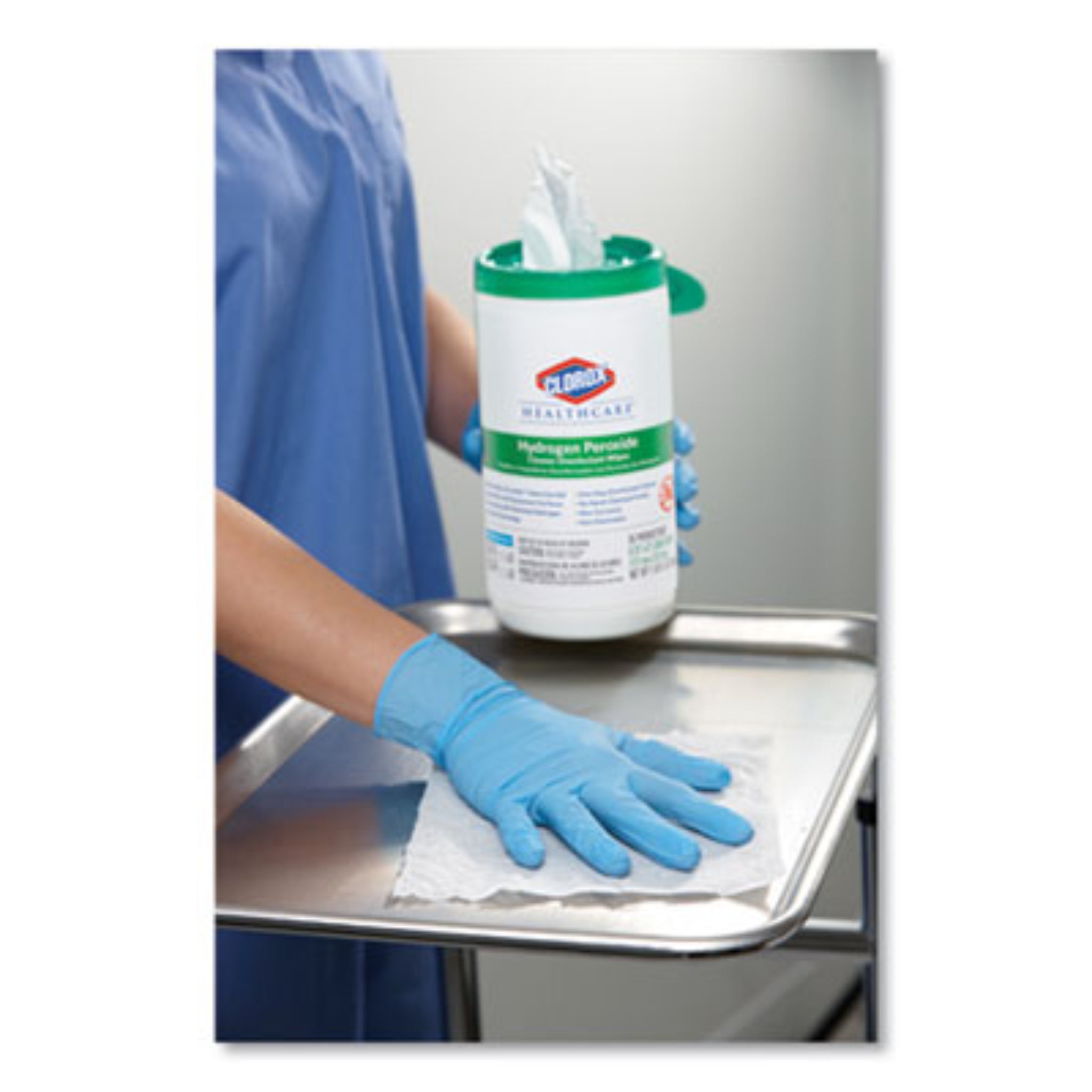 CLOROX SALES CO. CLO30825 Hydrogen Peroxide Cleaner Disinfectant Wipes, For Equipment Use