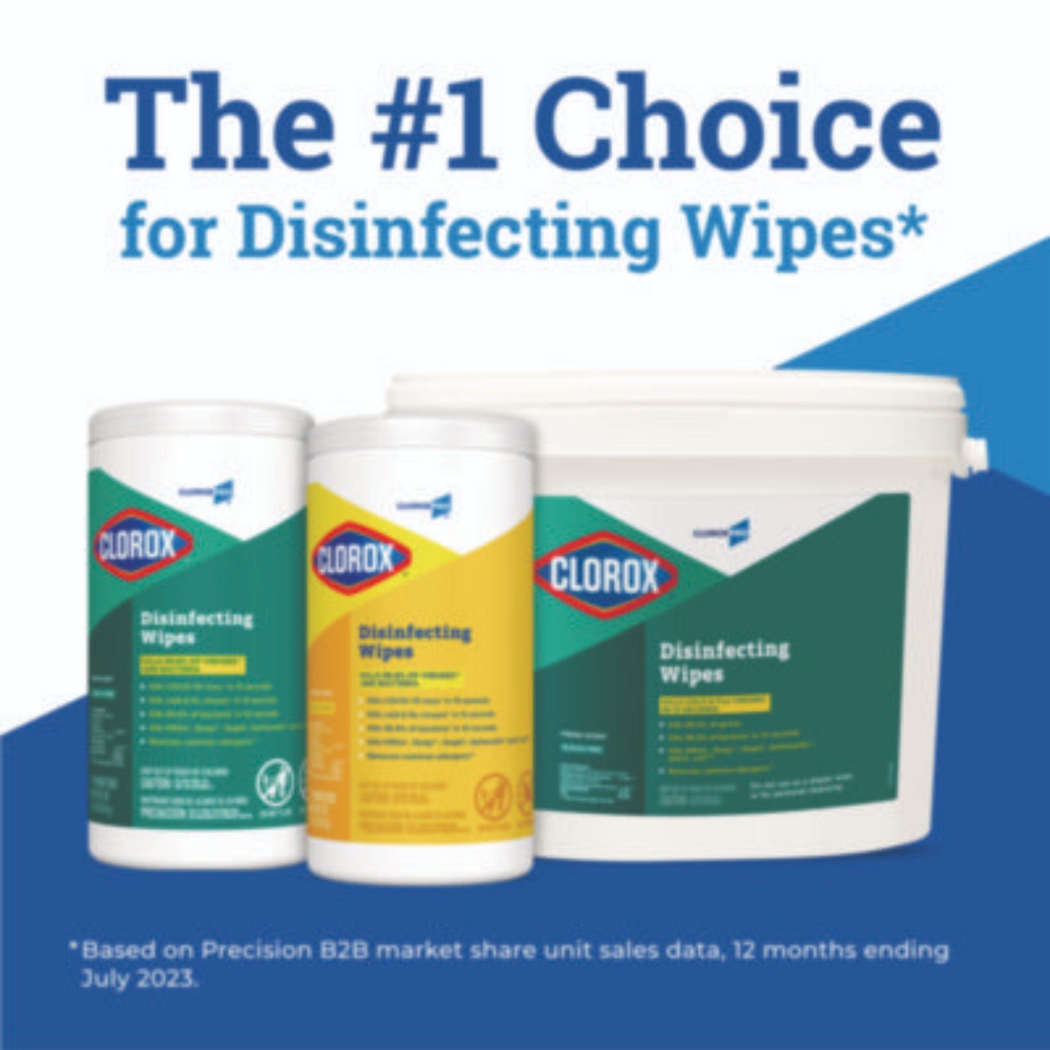 CLOROX SALES CO. CLO31547 Disinfecting Wipes, #1 Choice