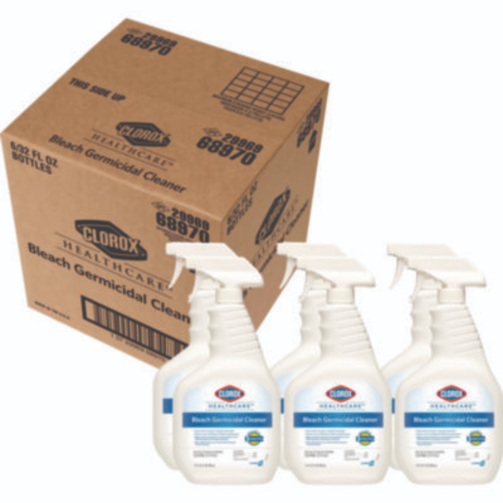 CLOROX SALES CO. CLO68970 Bleach Germicidal Cleaner, 32 Oz Spray Bottle, Carton of 6