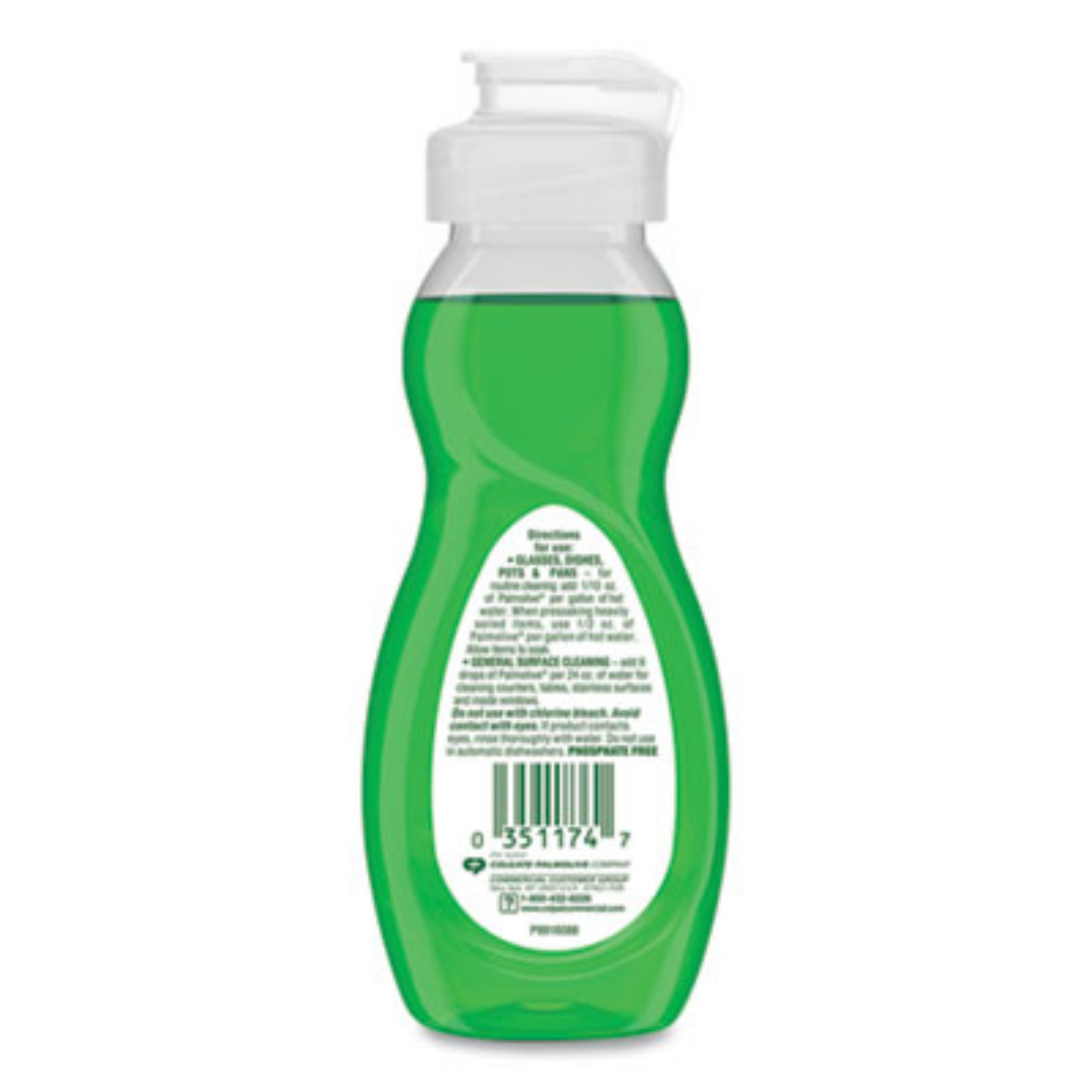 COLGATE PALMOLIVE, IPD. CPC01417 Dishwashing Liquid, Back View