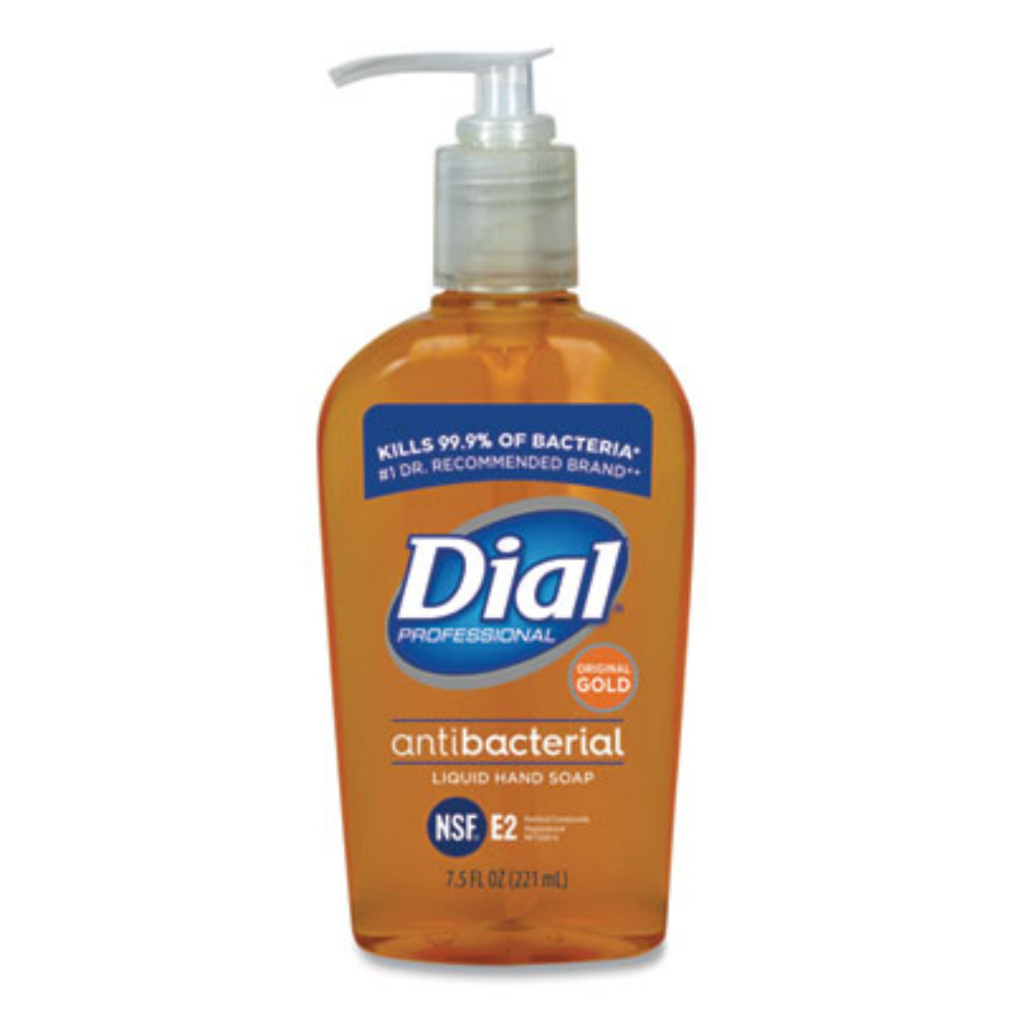 DIAL PROFESSIONAL DIA84014EA Gold Antibacterial Liquid Hand Soap, Floral, 7.5 Oz Pump, 1 Each