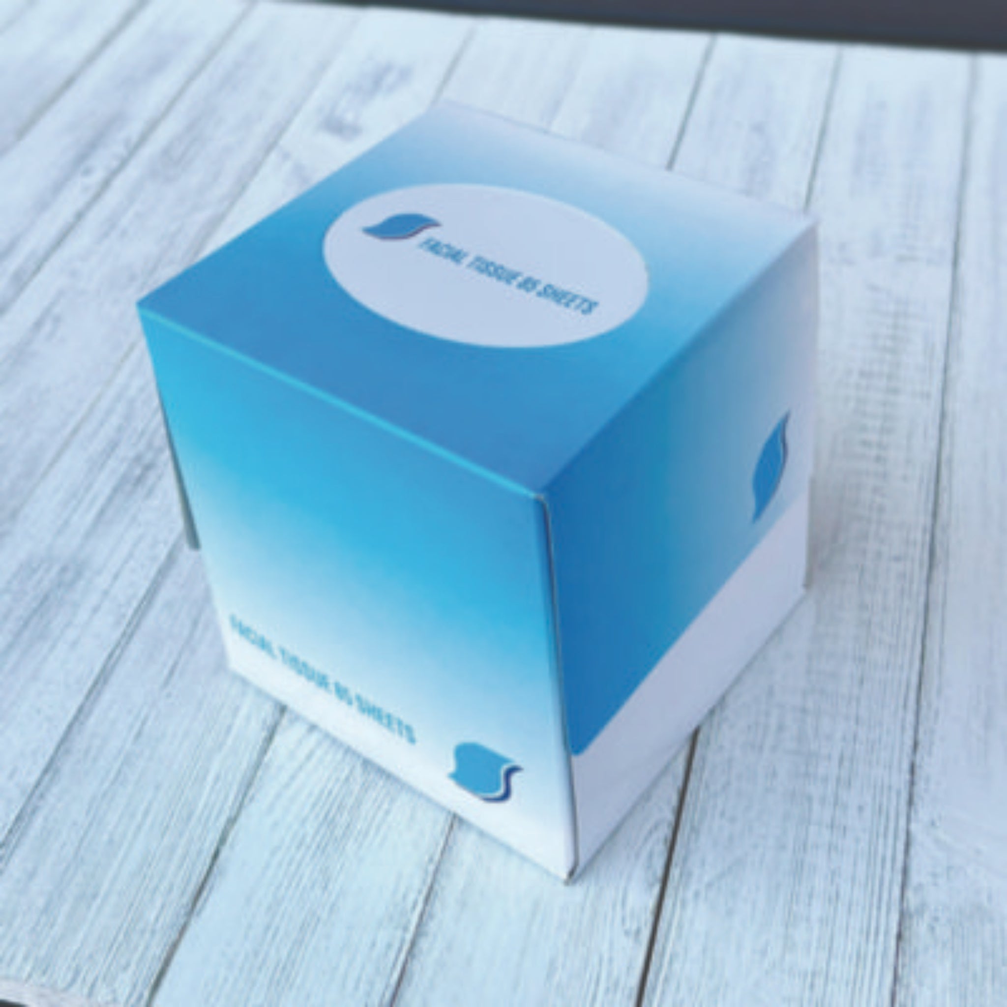 GEN GEN852E Facial Tissue Cube Box, Top View, Closed