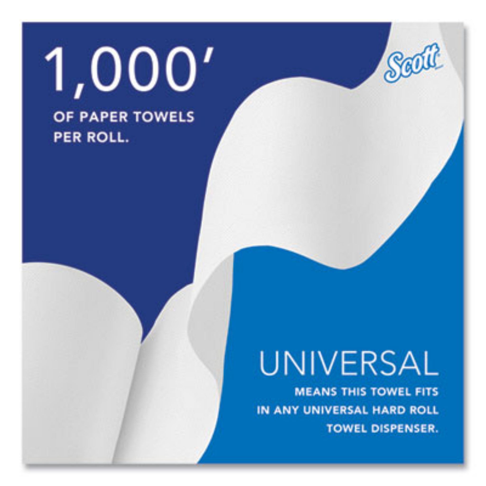 KIMBERLY-CLARK KCC01000 Essential High Capacity Hard Roll Towels for Business, 1000 per roll