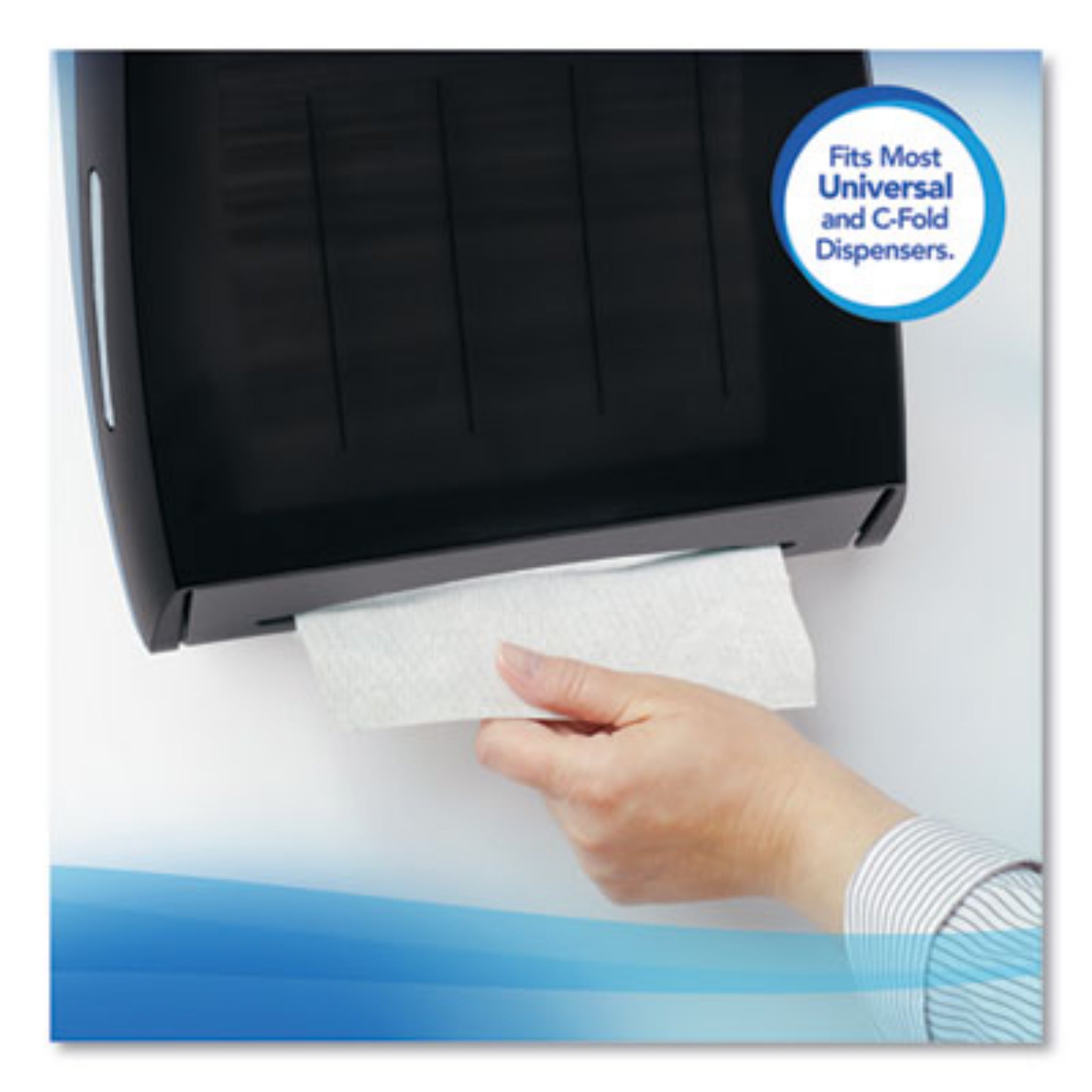 KIMBERLY-CLARK KCC01510 Essential C-Fold Towels for Business, Universal and C-Fold Dispensers